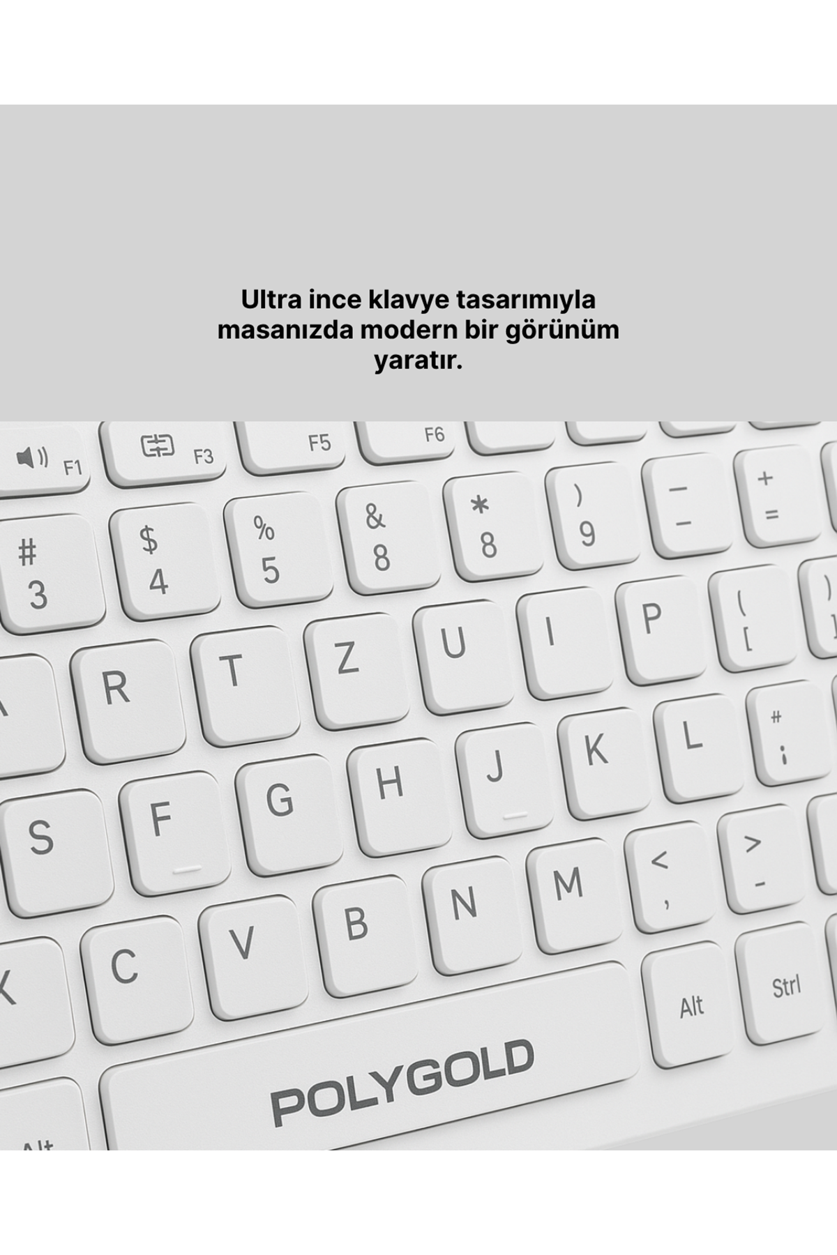 Ergonomik Kablosuz Klavye Mouse Takımı - Tam Boy, Sessiz ve Güvenilir