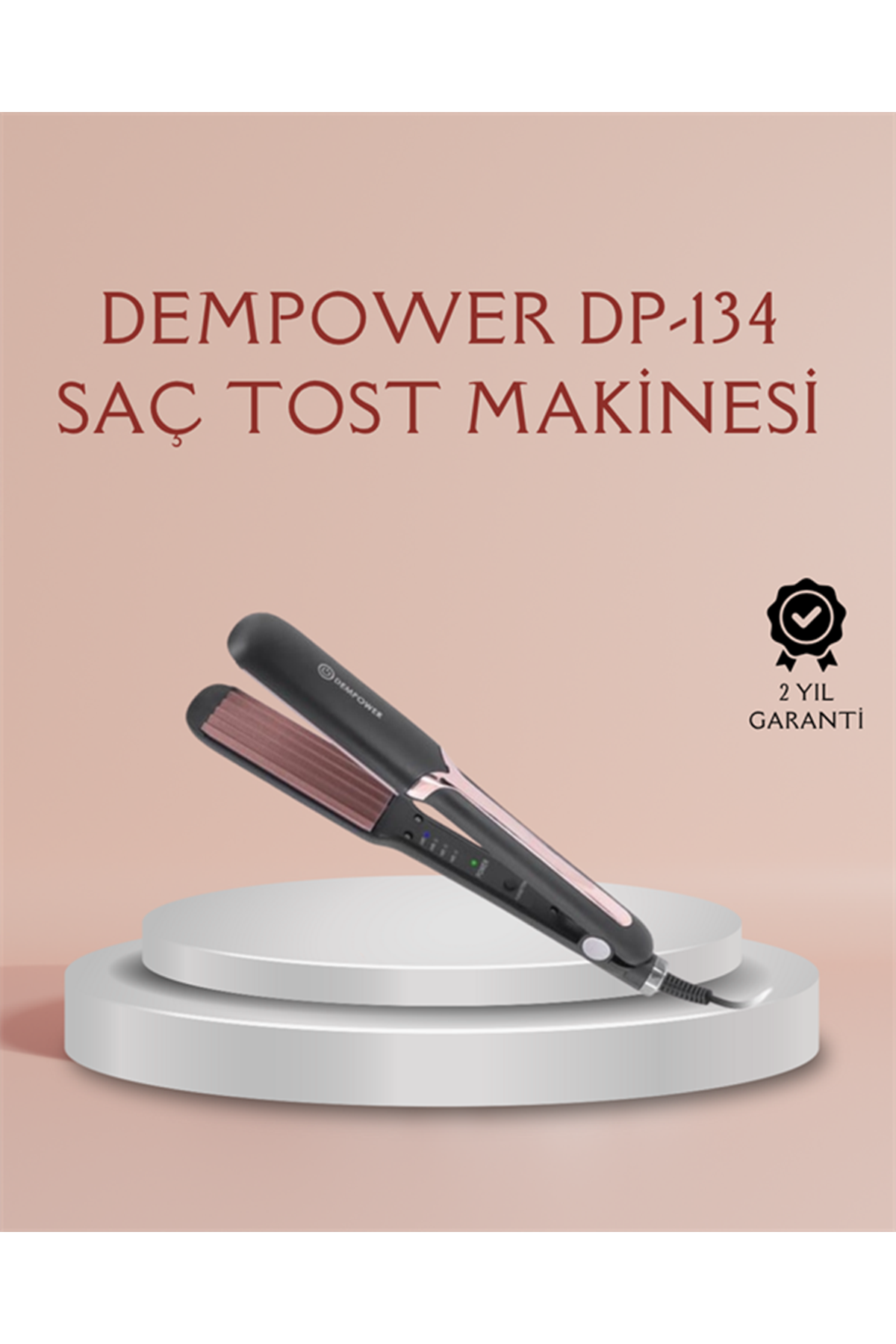 DP-134 Tost Saç Şekillendirici – Hızlı Isınan, Kalıcı ve Belirgin Dalgalar İçin İdeal