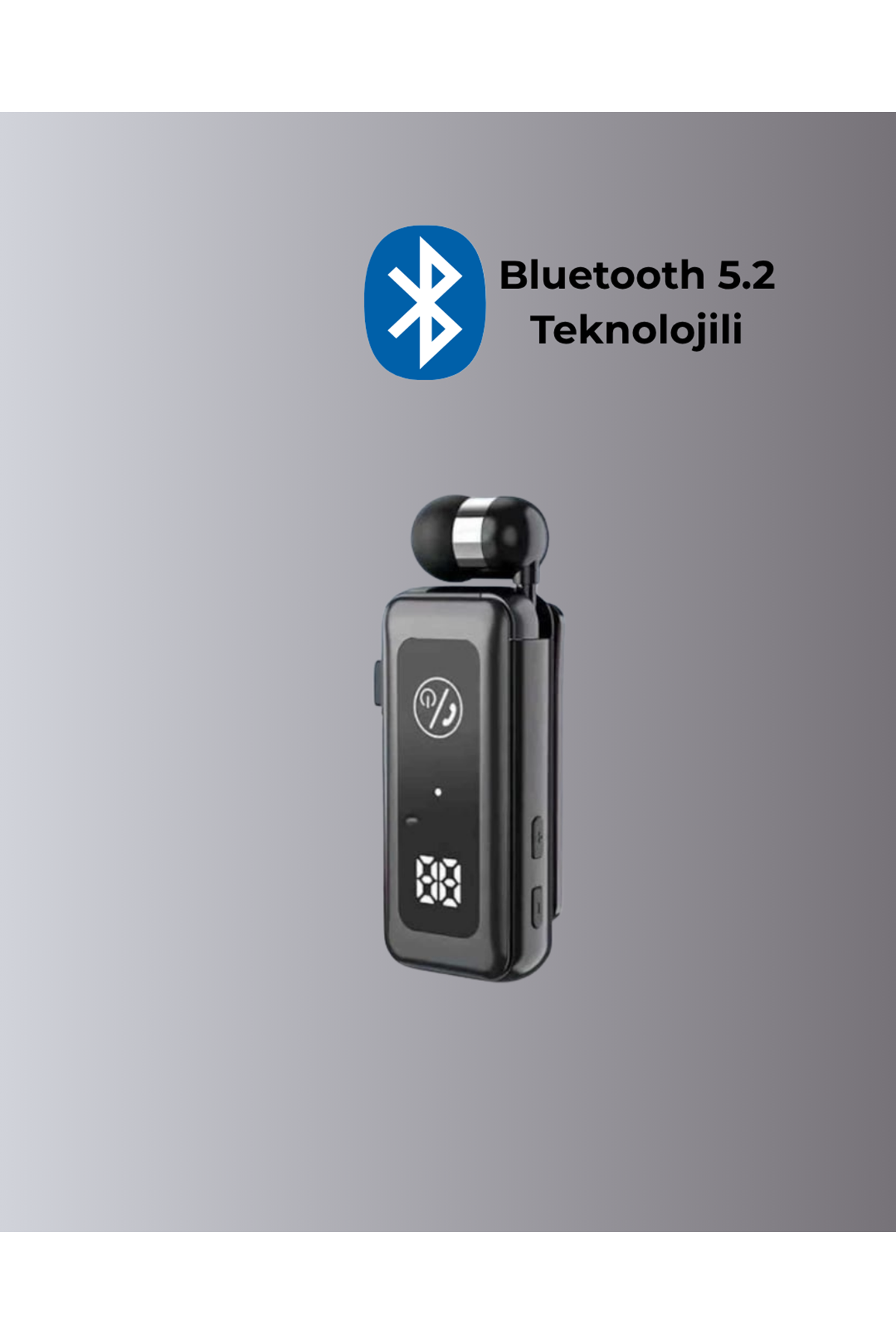 MikroSD Kartlı, Titreşimli Uyarılı Bluetooth 5.2 Kulaklık