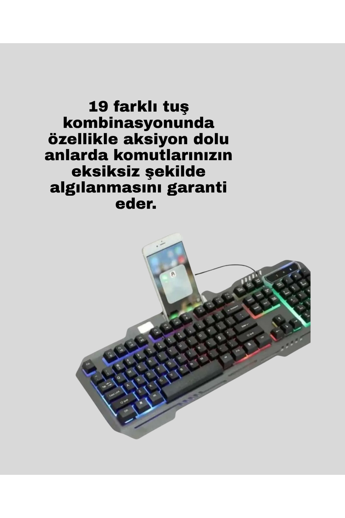 Gaming Klavye ve Mouse Seti PG8018 – Dayanıklı Tuşlar, Hızlı Komut