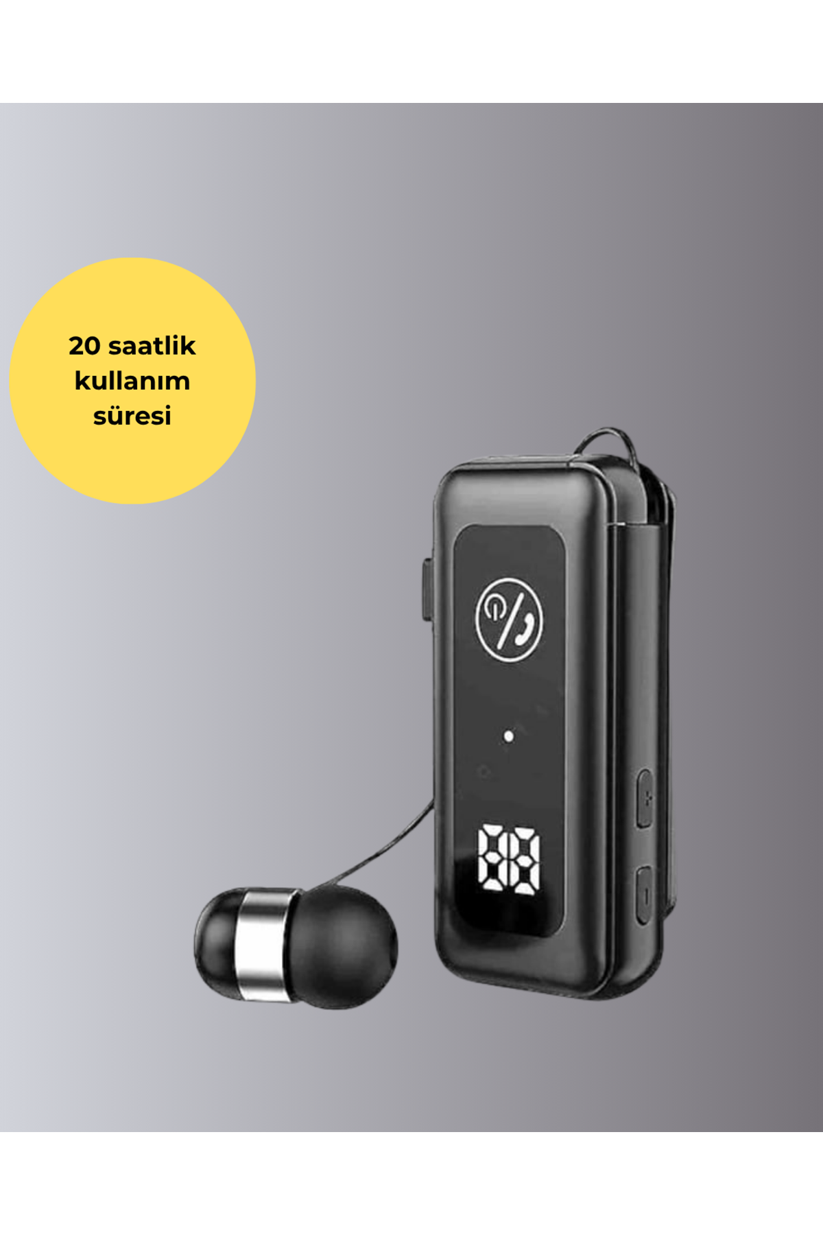 Dijital Ekranlı ve Hızlı Şarjlı Bluetooth 5.2 Makaralı Kulaklık