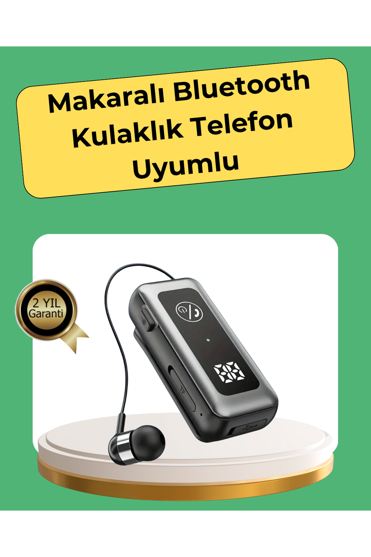 Hafıza Kartı Destekli Bluetooth 5.2 Kulaklık – İki Cihaza Bağlanma Özelliği