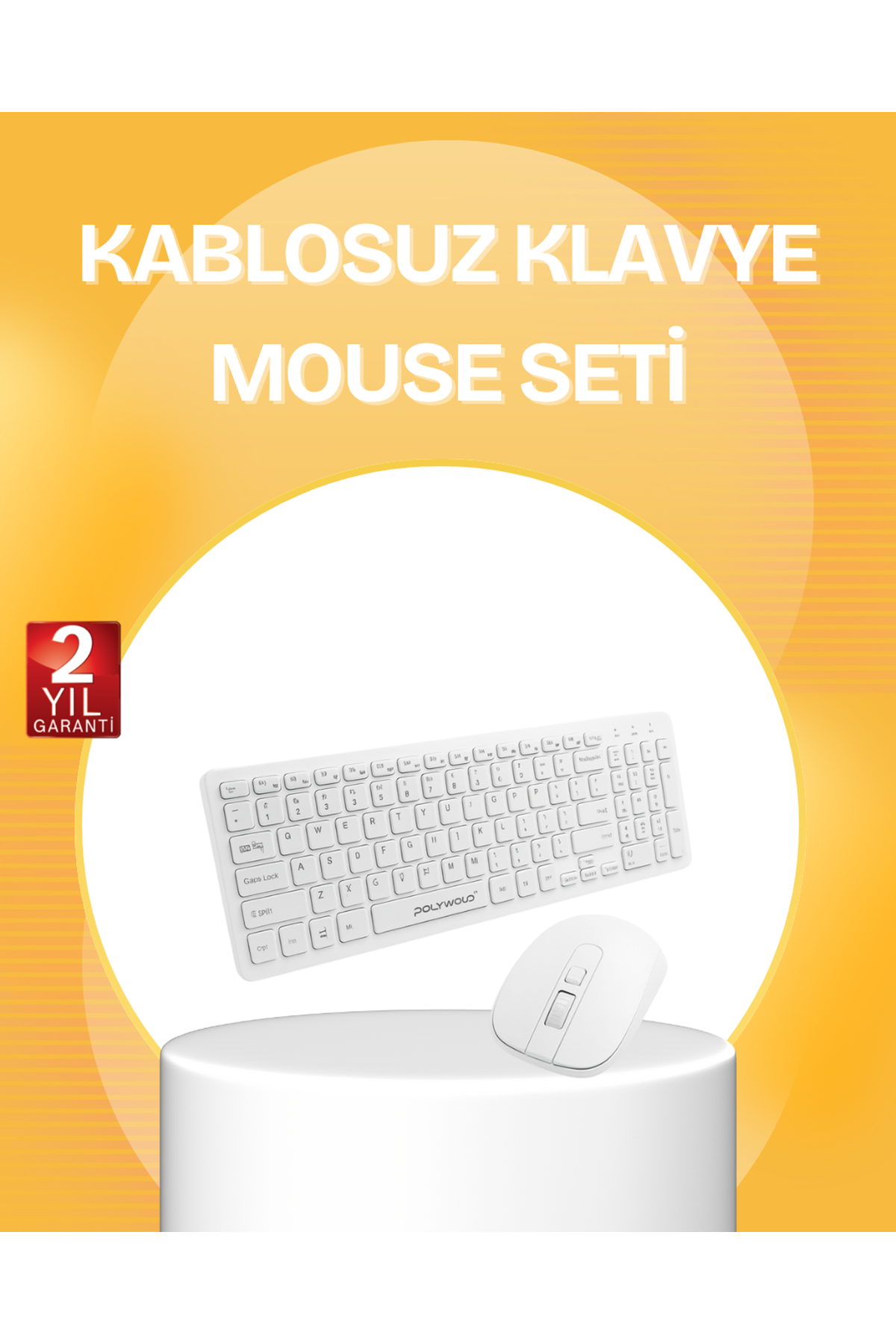 Kablosuz Klavye Mouse Takımı - Ergonomik, Sessiz ve Enerji Tasarruflu