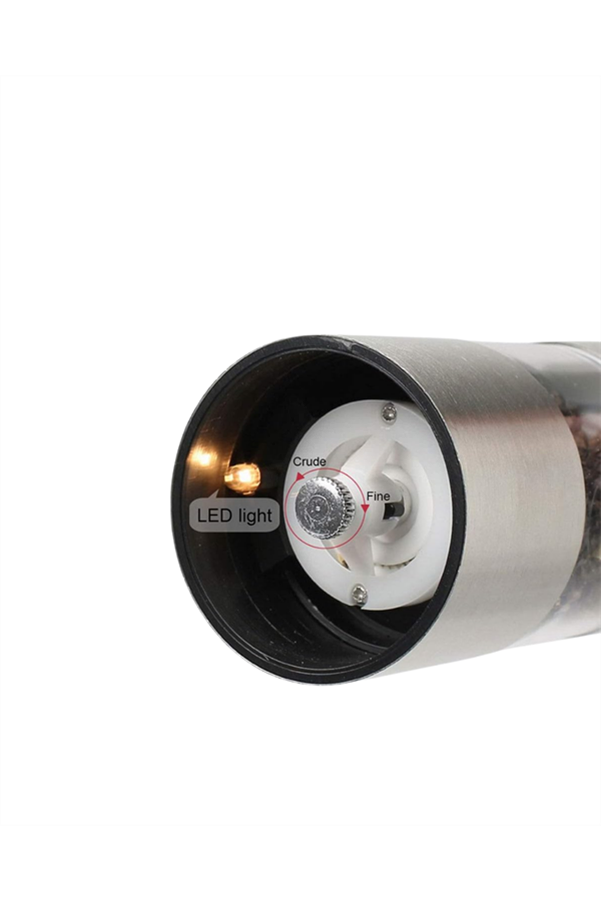 Elektrikli Baharat Öğütme Cihazı Ergonomik Şeffaf Gövde