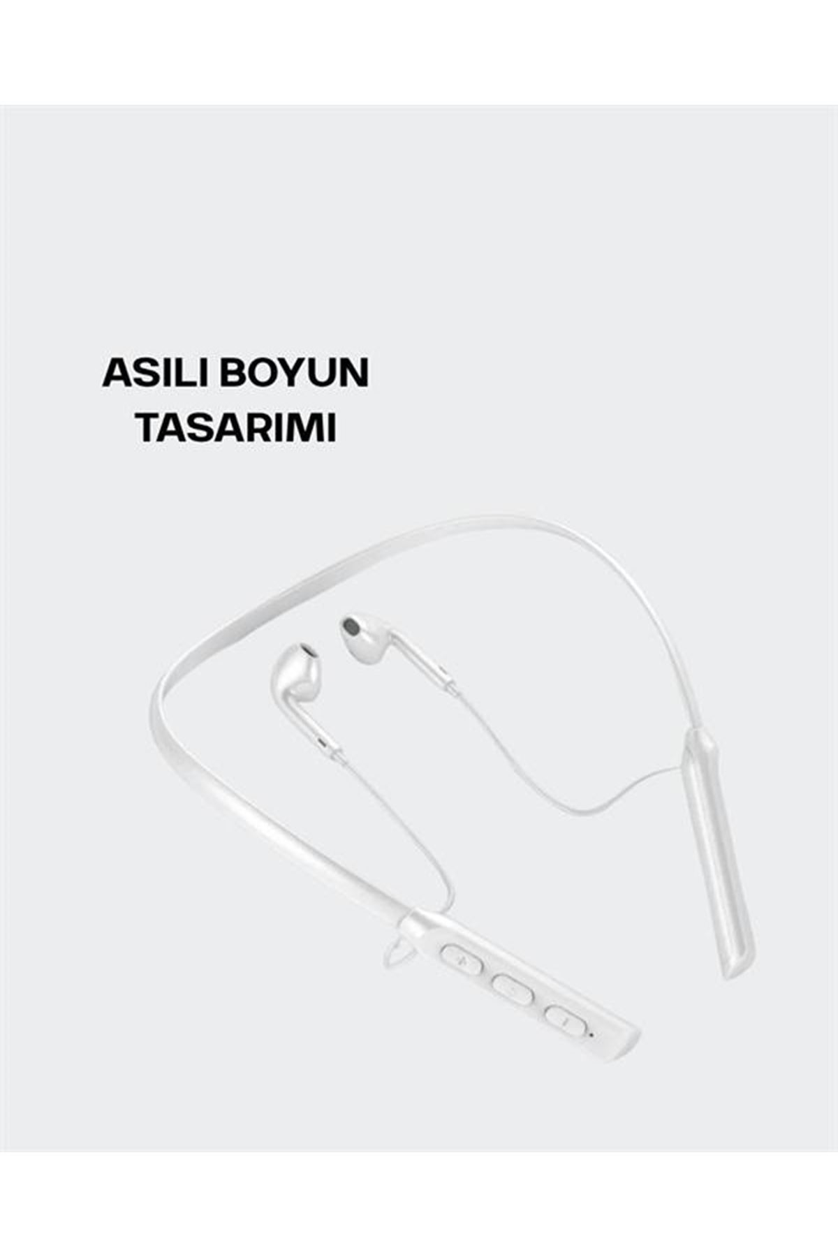Uzun Pil Ömürlü Kablosuz Kulaklık – Boyun Askılı, 100 Saat Kullanım