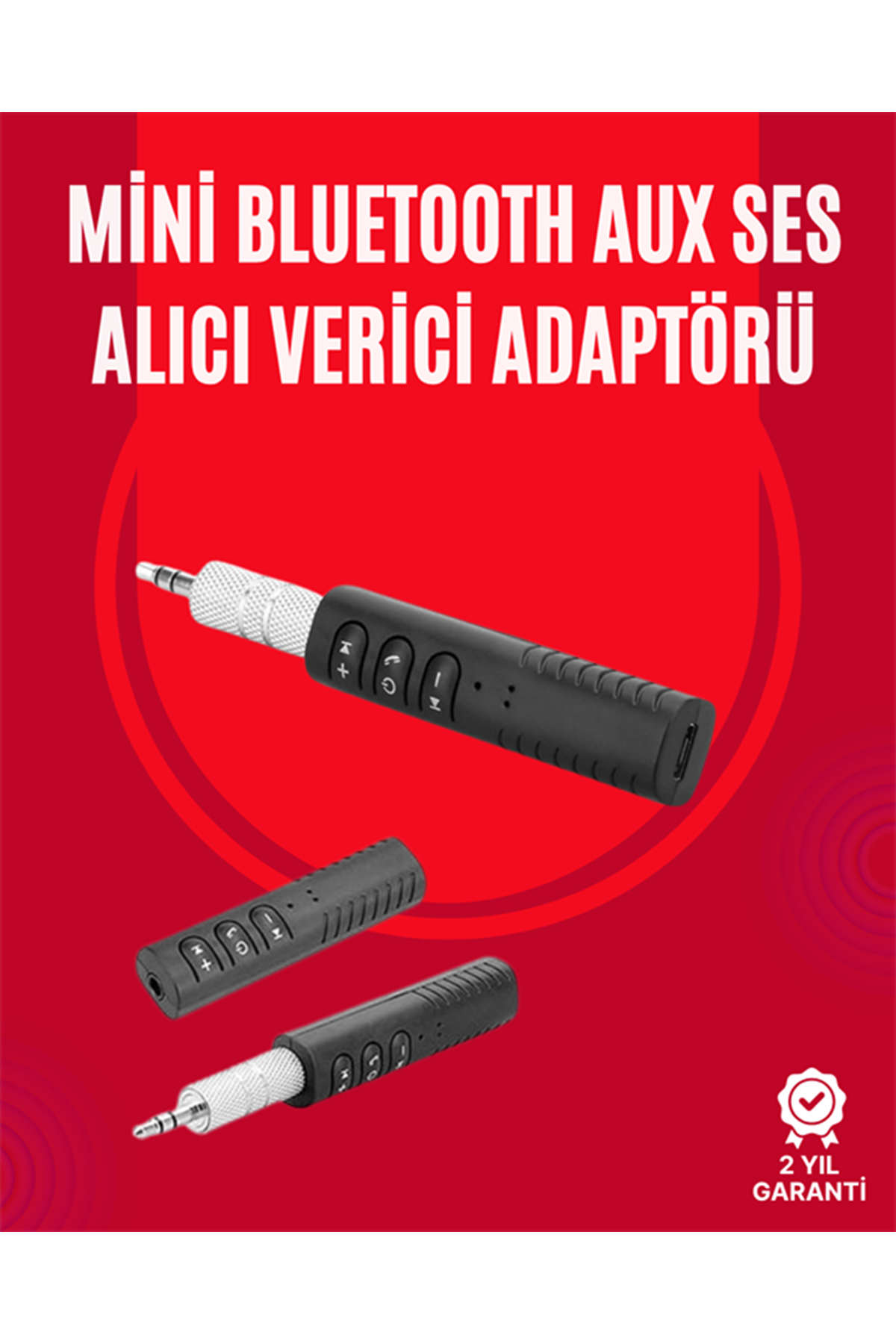 Taşınabilir Bluetooth Ses Alıcısı | 30 Dk Şarj, 4 Saat Kullanım, Geri Klipsli