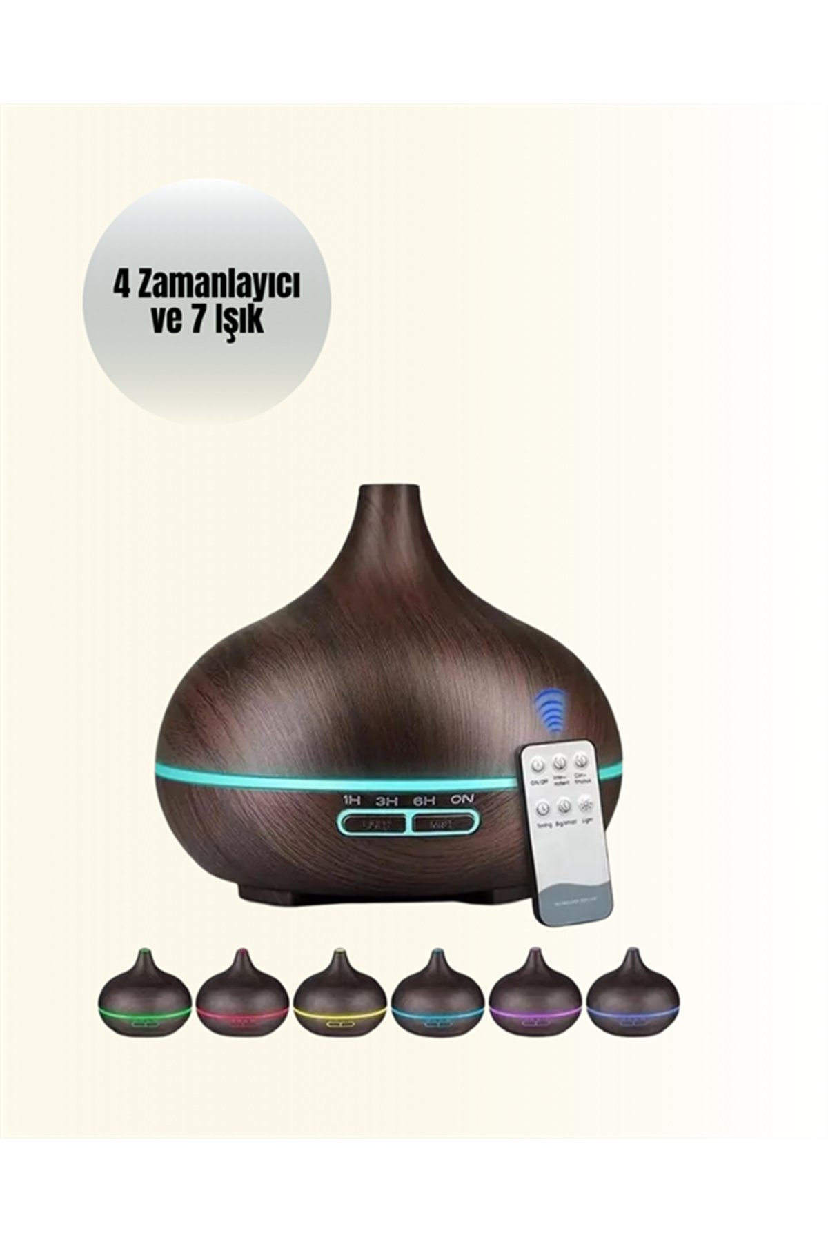 550 ml Ultrasonik Yağ Difüzörü ve Soğuk Buhar Nemlendirici