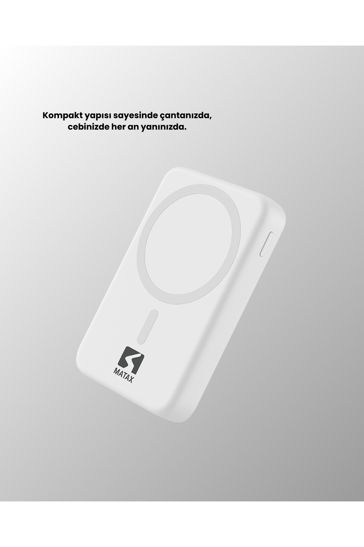 Ultra İnce Manyetik Powerbank – Hızlı Şarj, Güçlü Tutuş, 10000 mAh Kapasite