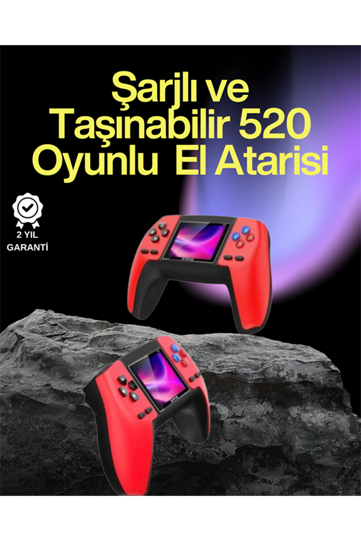 P5 Retro GamePad – 520 Klasik Oyunlu Tak-Çalıştır Mini Konsol