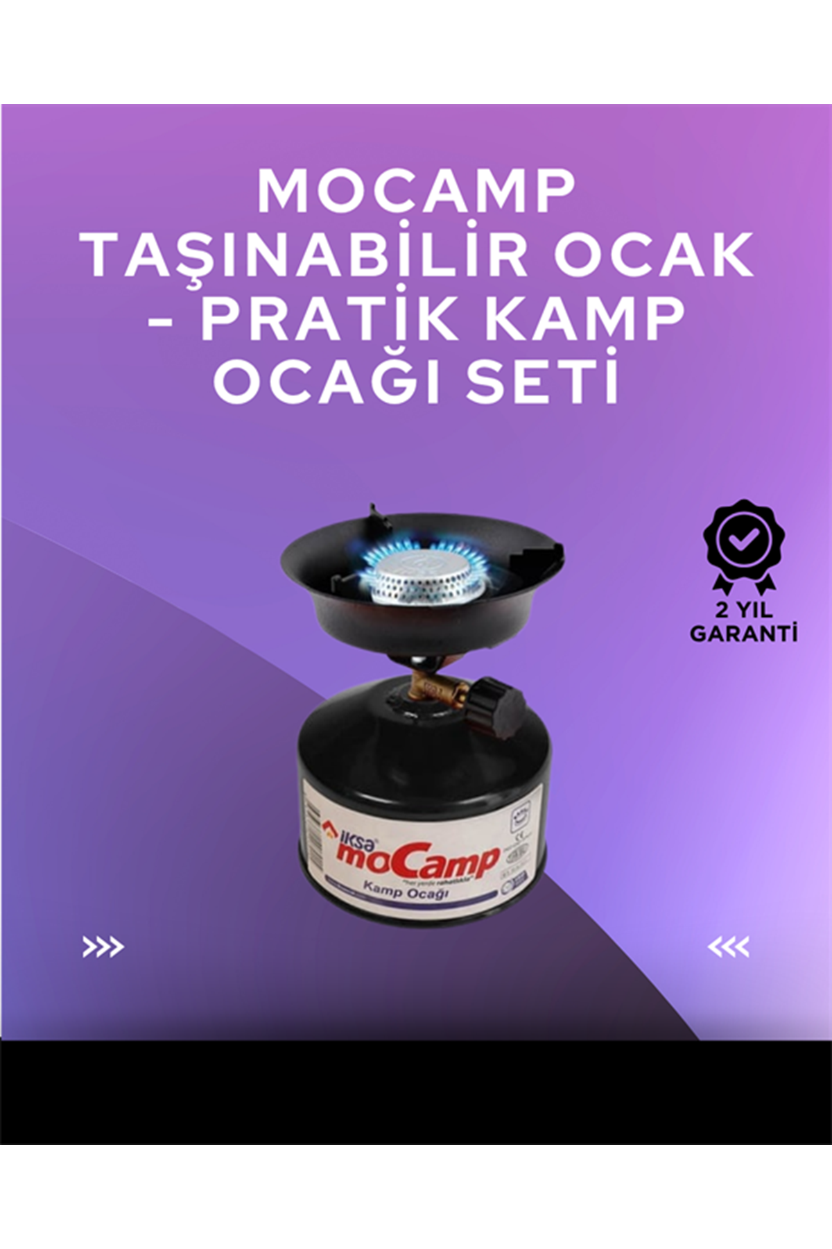 Hafif ve Kompakt Tasarımlı Taşınabilir Kamp Ocağı – Ergonomik Kullanım