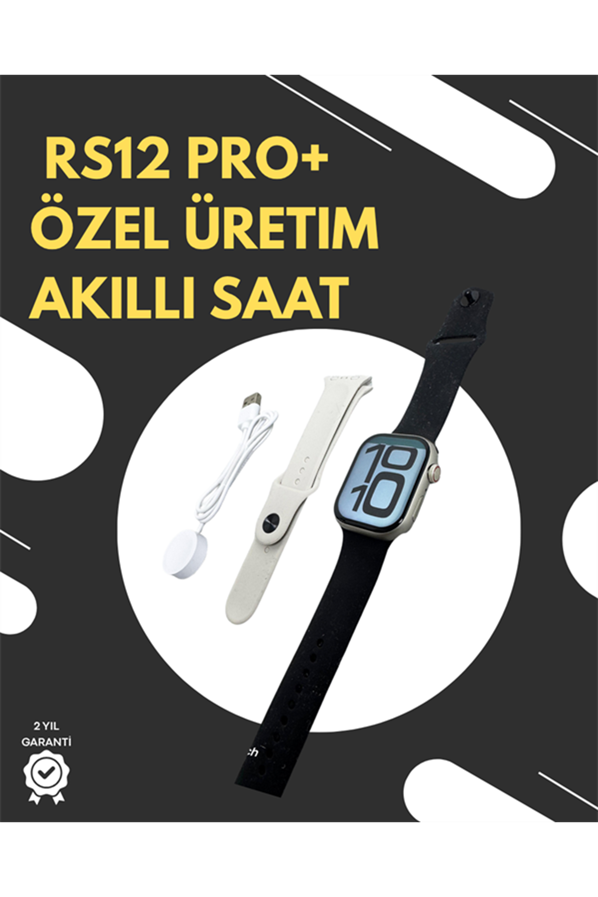 RS12 PRO+ 2025 Serisi Garantili Özel Üretim Akıllı Saat – AMOLED Ekran, GPS, 2GB Hafıza, Sesli Görüşme, Uzun Şarj Süresi