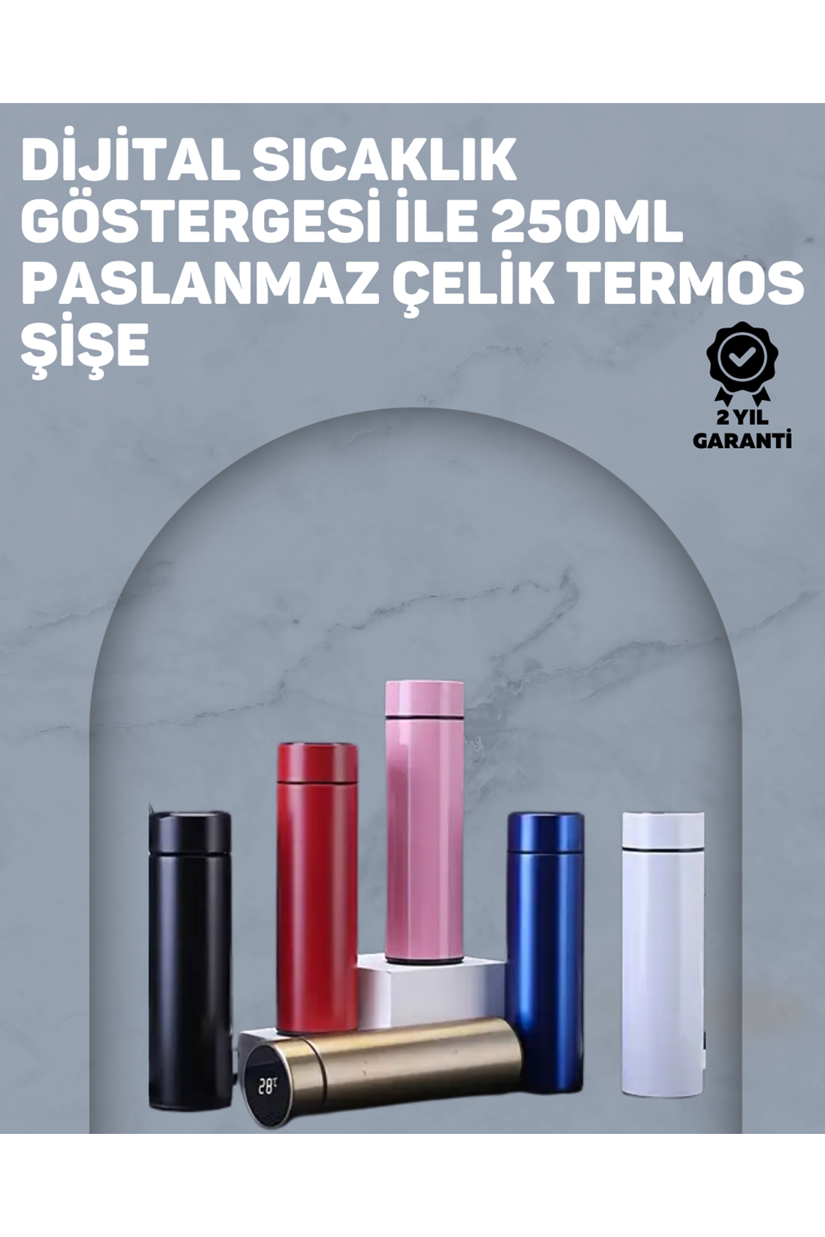 12 Saat Sıcak, 24 Saat Soğuk Tutabilen Paslanmaz Termos