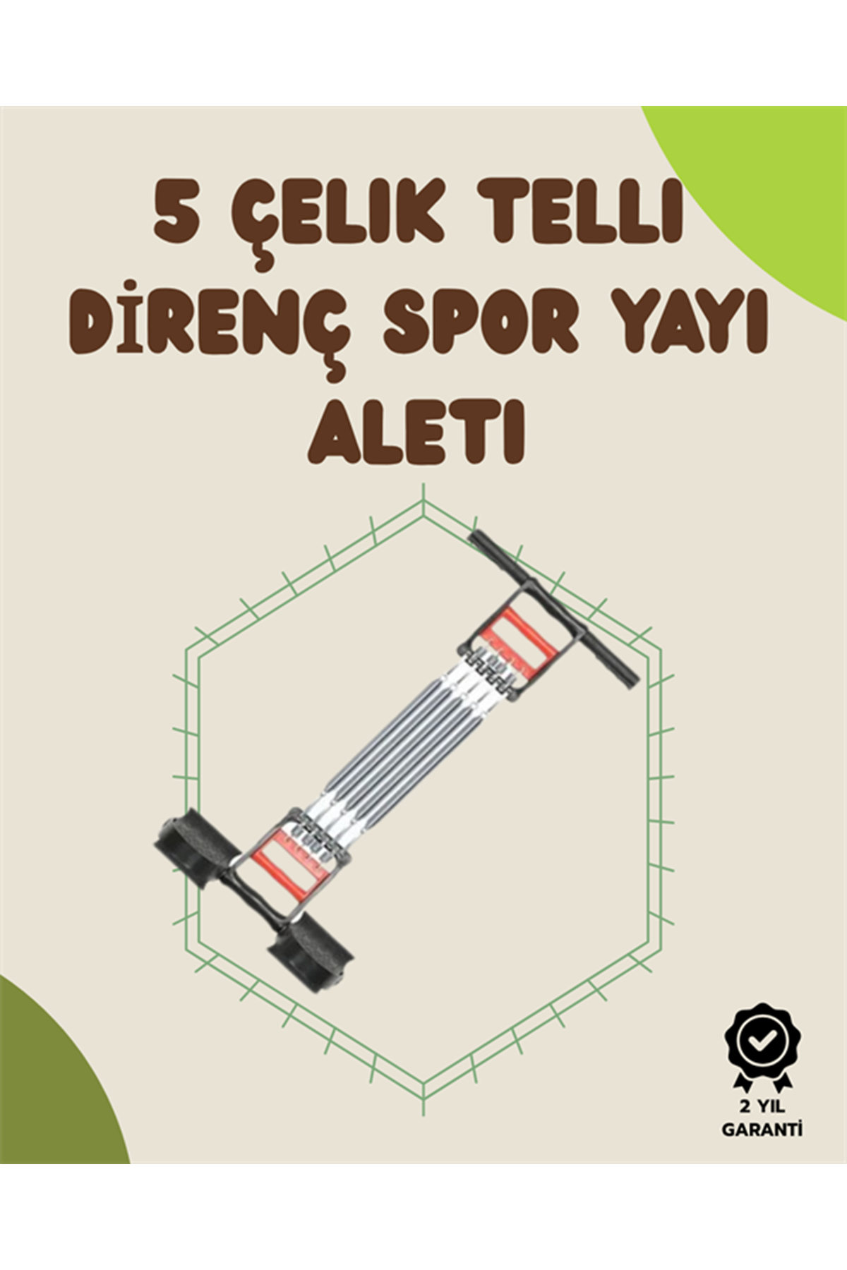 Ergonomik Tutma Yerli, Pedallı ve Ayarlanabilir Elastik Yaylı Spor Ekipmanı