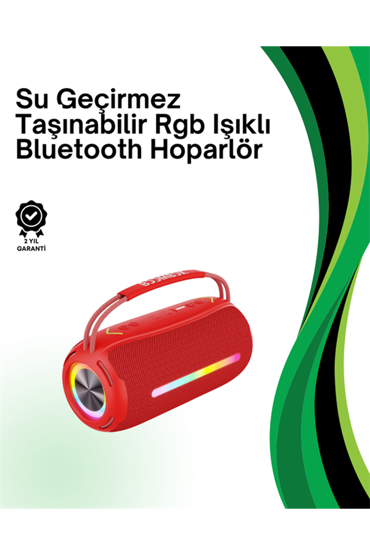 RGB Işıklı Taşınabilir Hoparlör – Çoklu Bağlantı Desteği