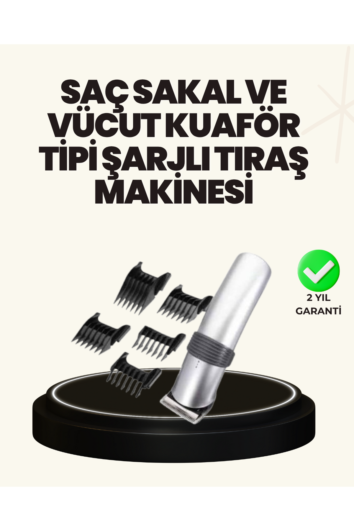 Şarjlı ve Kablosuz Tıraş Makinesi – Her Yerde Rahat Kullanım