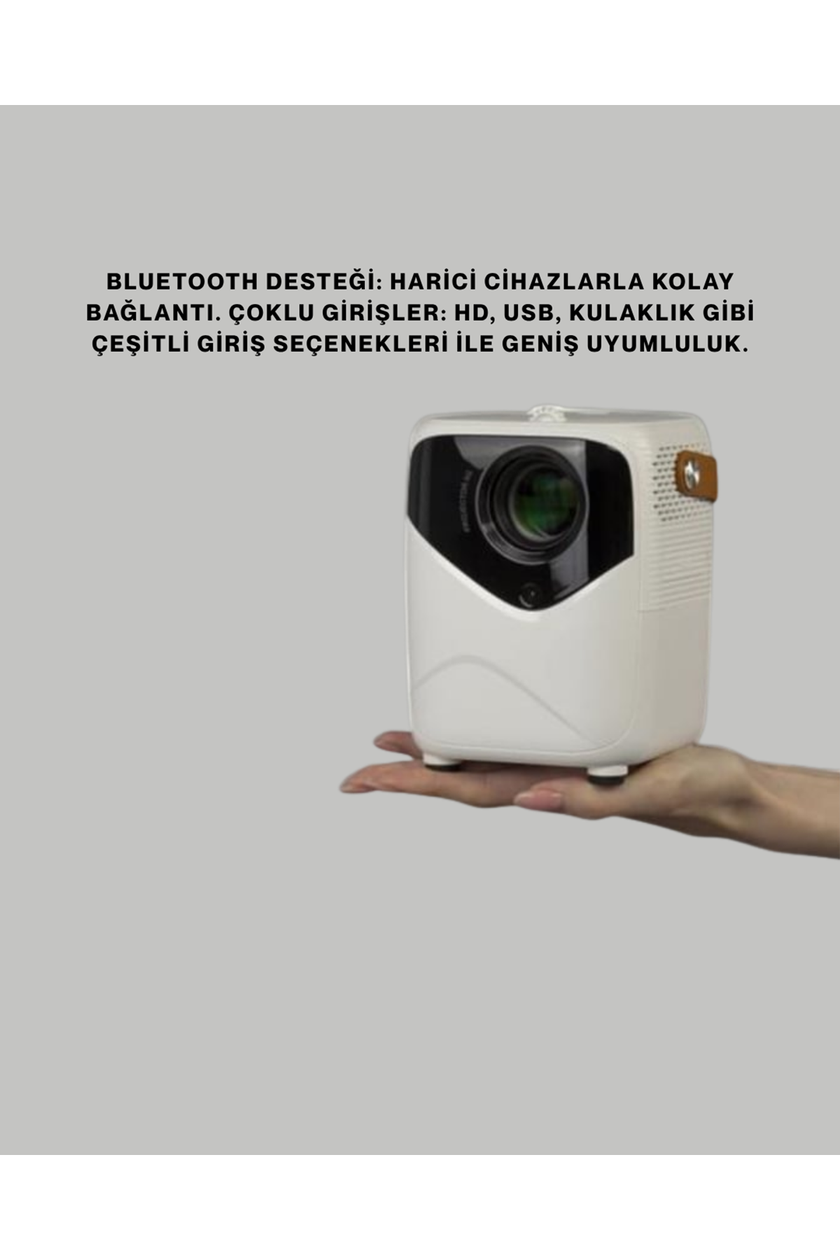 Ultra HD Çözünürlüklü Taşınabilir Projektör – 1920x1080 Piksel Görüntü Kalitesi