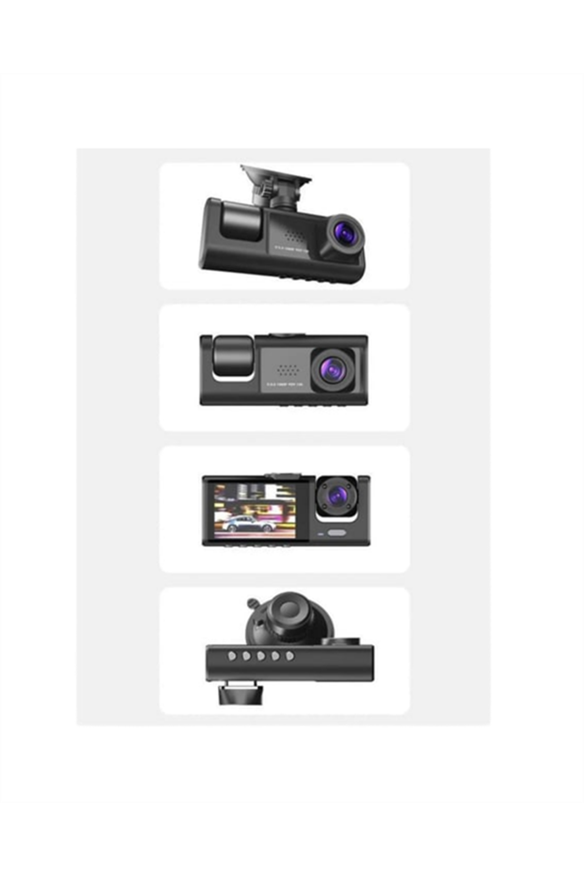 G-Sensör ve Hareket Algılama Destekli 1080p Araç İçi Güvenlik Kamerası