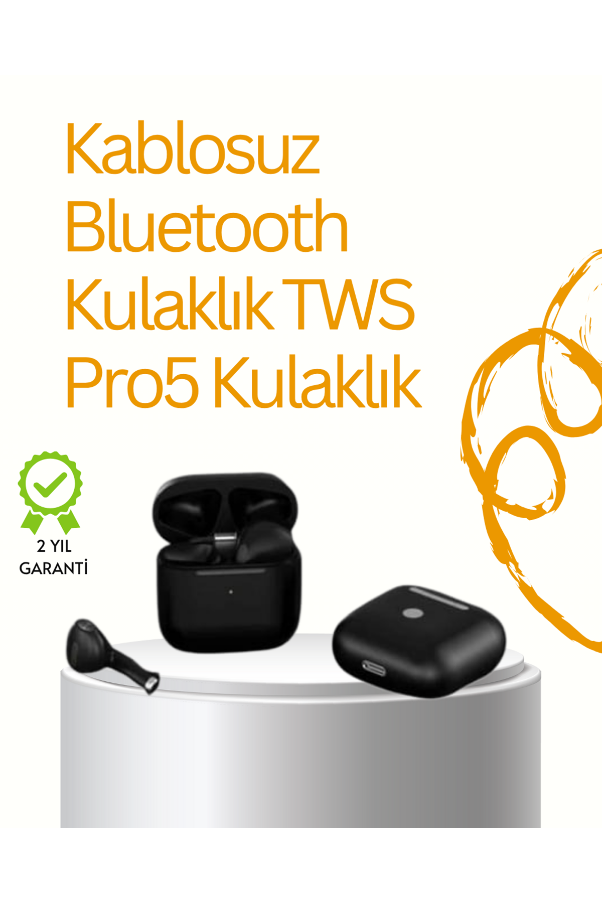 TWS Pro 5 Bluetooth Kulaklık – Gelişmiş Ses Teknolojisi ve Uzun Batarya Ömrü
