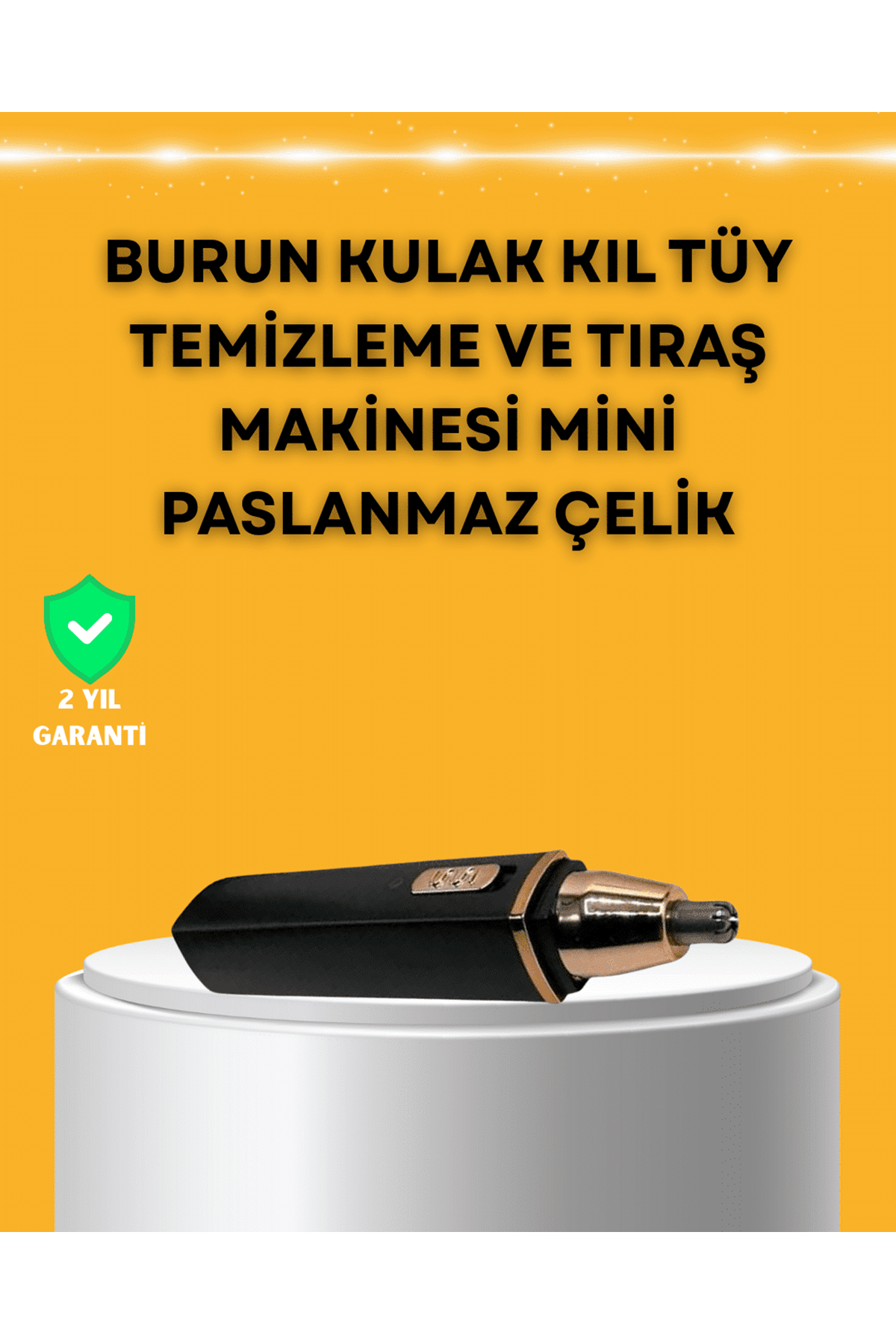 USB Şarjlı Sessiz Burun ve Kulak Kılı Temizleme Cihazı
