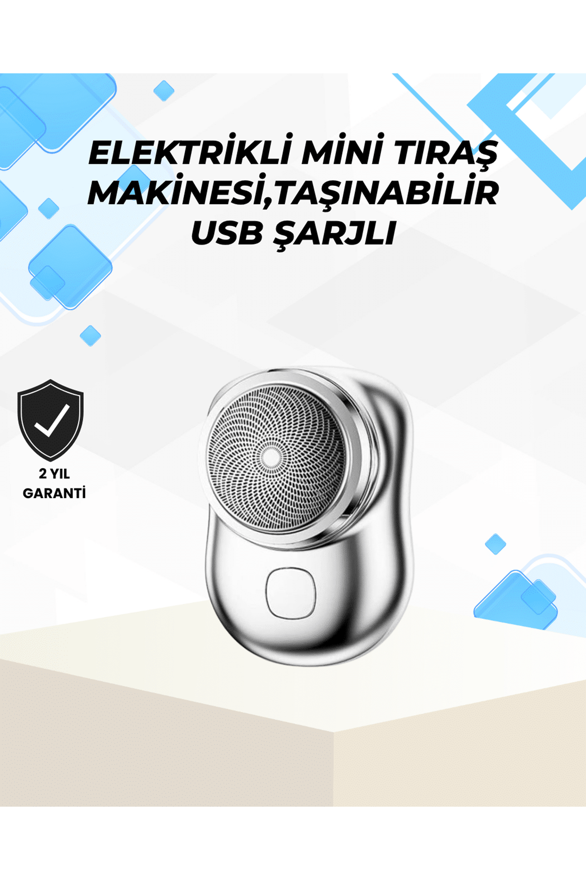 Islak-Kuru Kullanımlı Suya Dayanıklı Mini Tıraş Cihazı