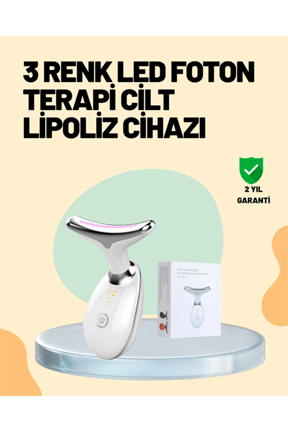 Şarjlı Akıllı Cilt Temizleme ve Nemlendirme Cihazı – 500 mAh, Otomatik Kapanma ve EMS Modlu