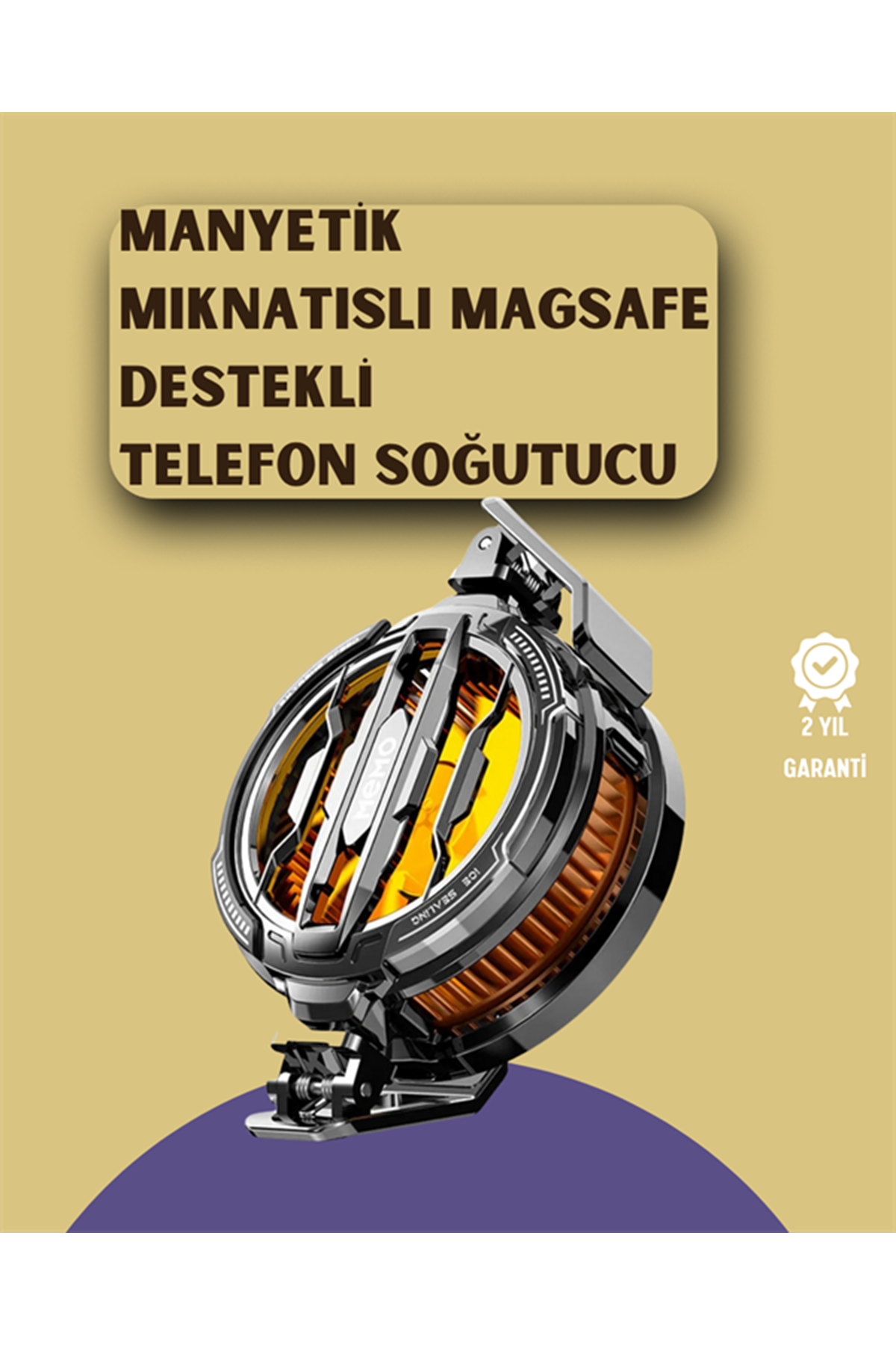Mobil Oyunlar İçin Serinletici Telefon Fanı | Sessiz Çalışma | Geniş Kıskaçlı Tasarım