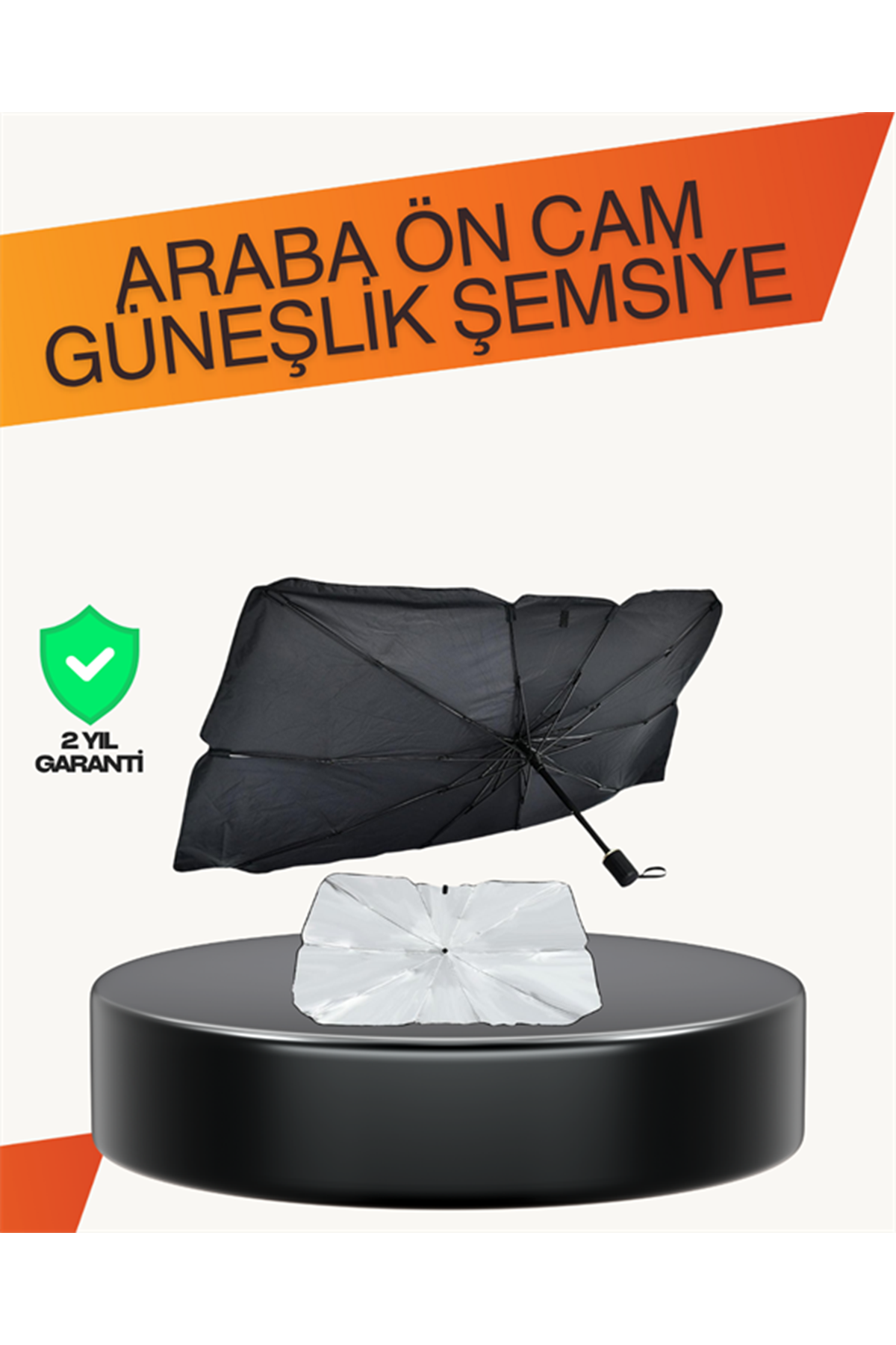 Kalın Kumaşlı Ön Cam Güneşliği – Solmaz, Deforme Olmaz, Uzun Ömürlü
