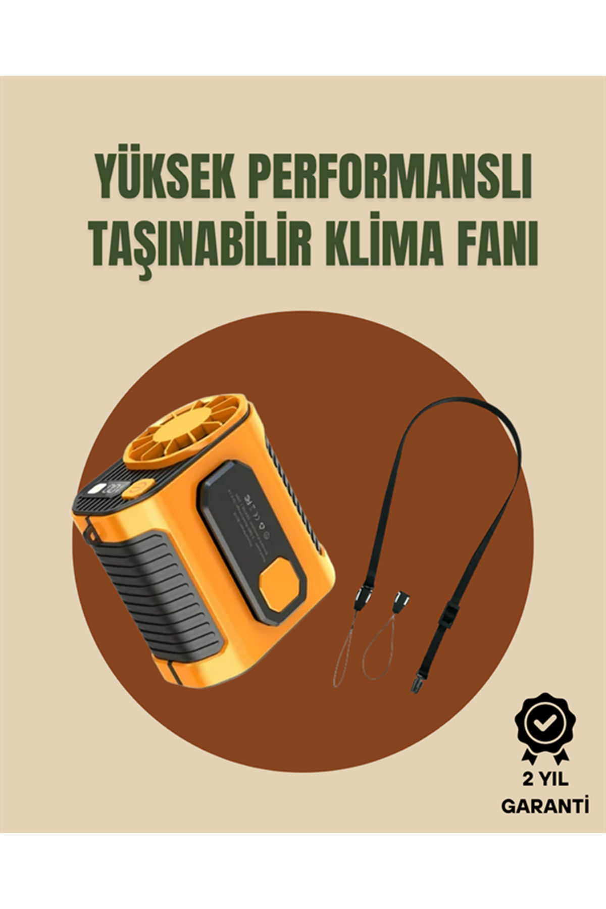 Taşınabilir USB Şarjlı Turbo Fan – 3 Modlu Soğutma, Hafif & Kompakt