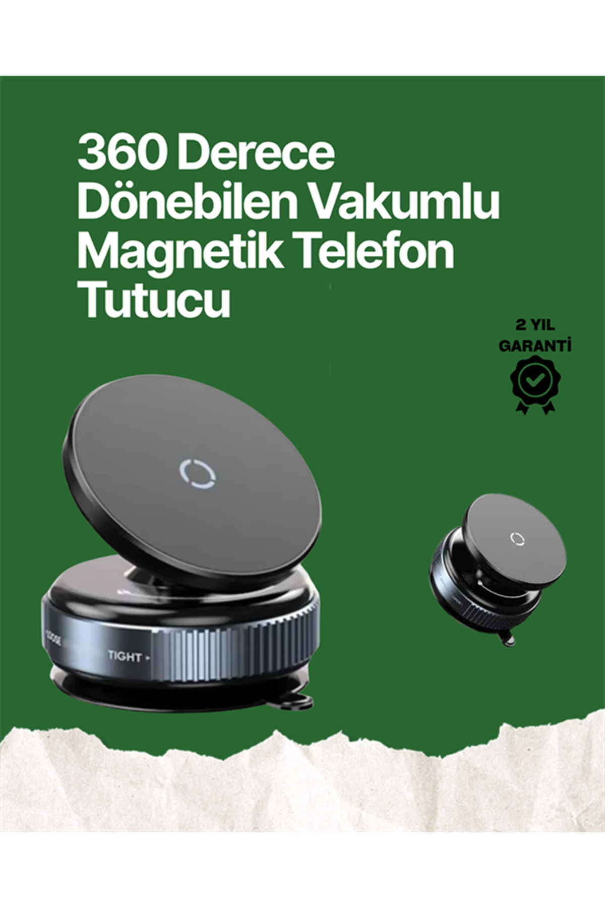 360° Ayarlanabilir Manyetik Araç Telefon Tutucu – Kompakt ve Pratik Tasarım