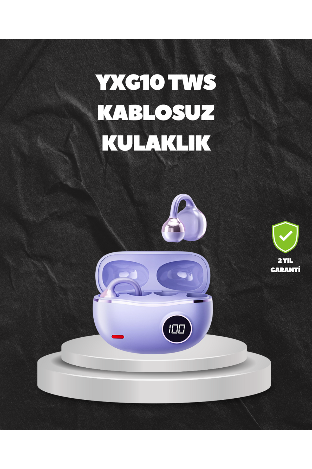 YXG10 TWS Kablosuz Kulak İçi – Elmacık Kemiği İletimli, Şık ve Hafif