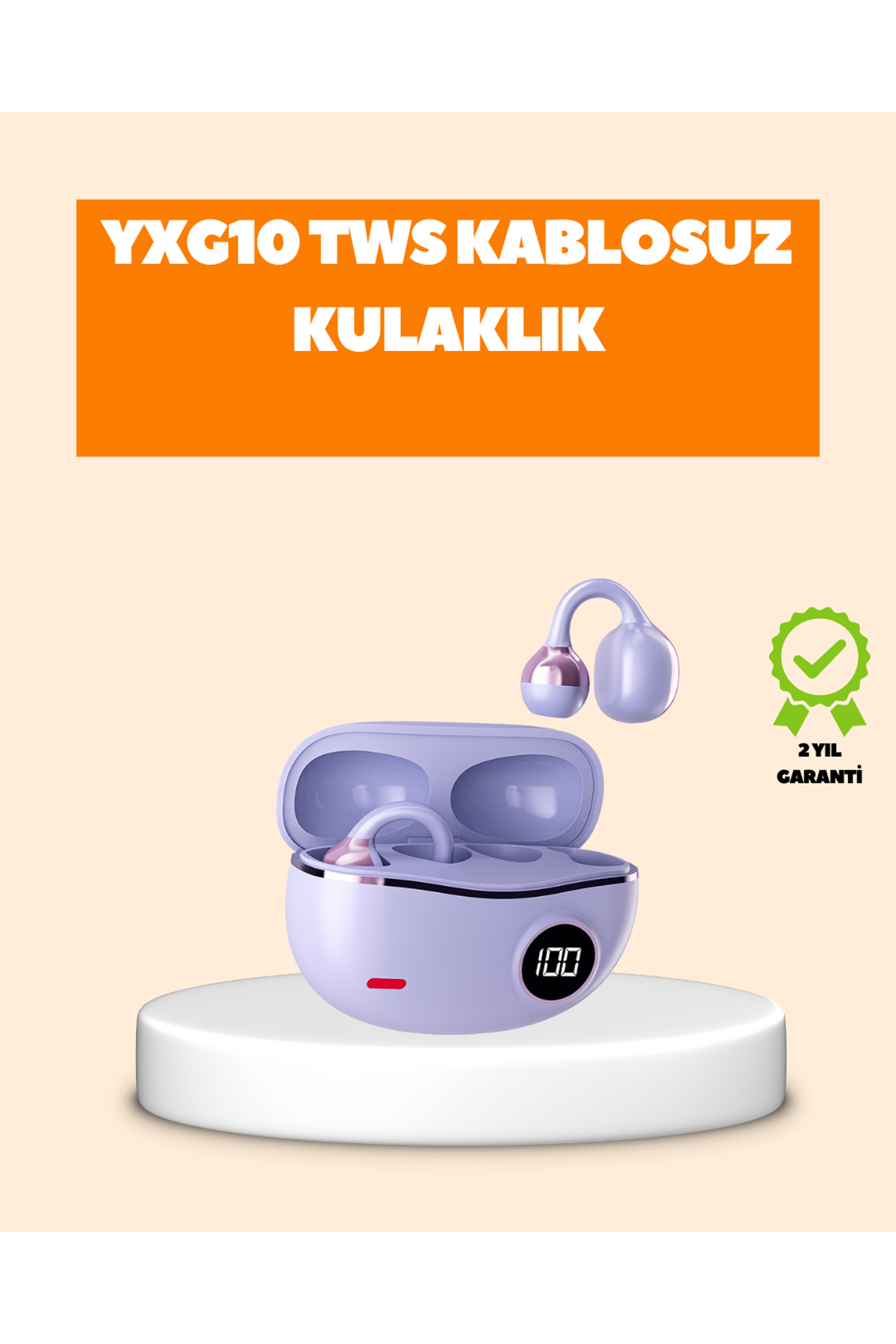 YXG10 Klipsli Açık Kulaklık – Spor İçin Uygun, APTX Ses, Ergonomik Yapı