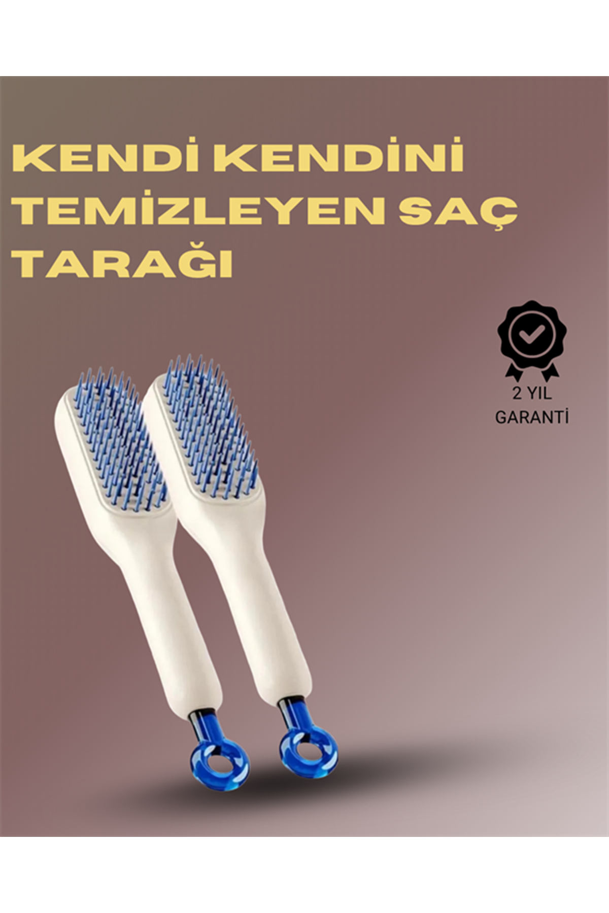 Kendini Temizleyen Masajlı Saç Tarağı – Anti-statik, Ergonomik Tasarım