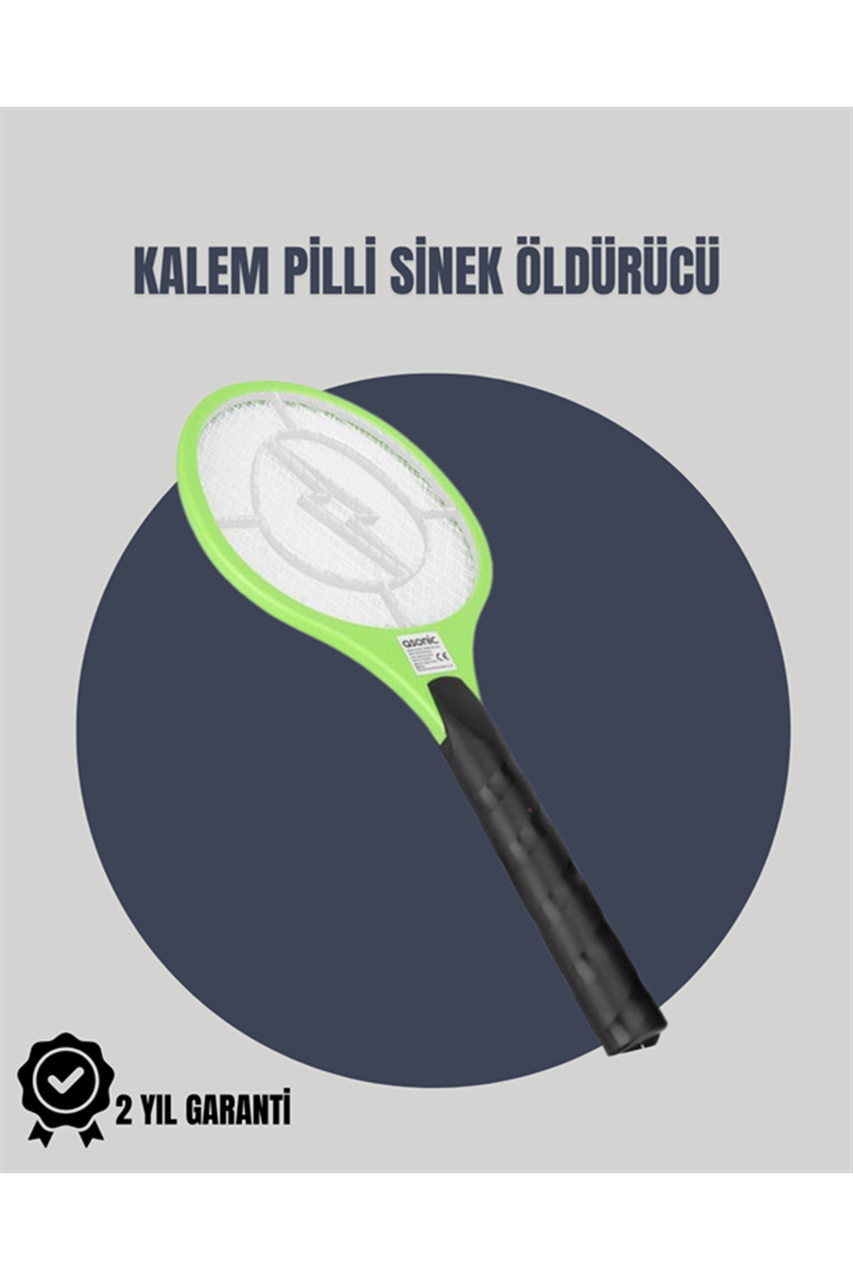 Taşınabilir Elektronik Sinek Swatter – Kimyasal İçermeyen, Ergonomik Tasarım