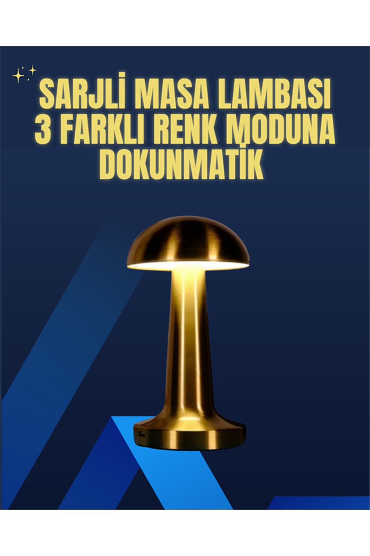 Modern Tasarım Şarjlı Masa Lambası – 1800 mAh Batarya