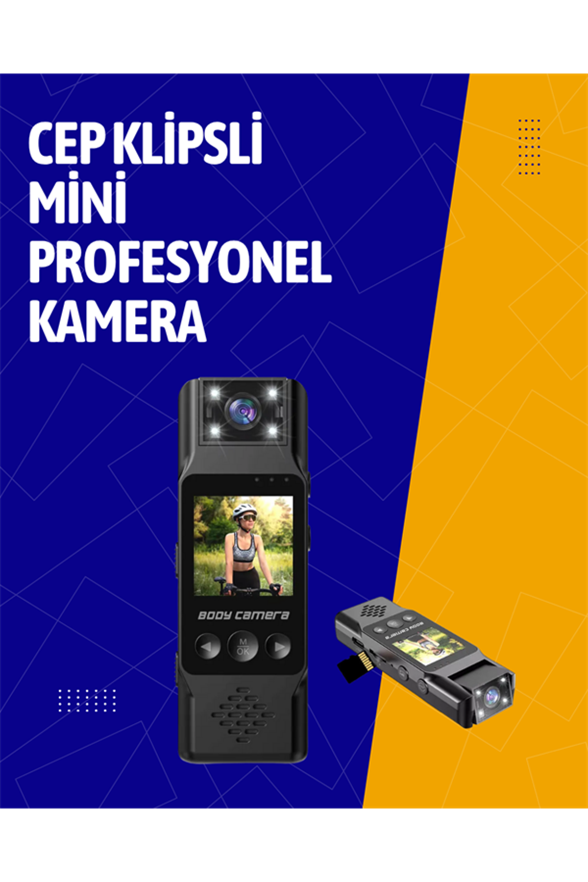 Kablosuz WiFi Bağlantılı Full HD Mini Kamera – Döngüsel Kayıt ve Hareket Algılama Özellikli