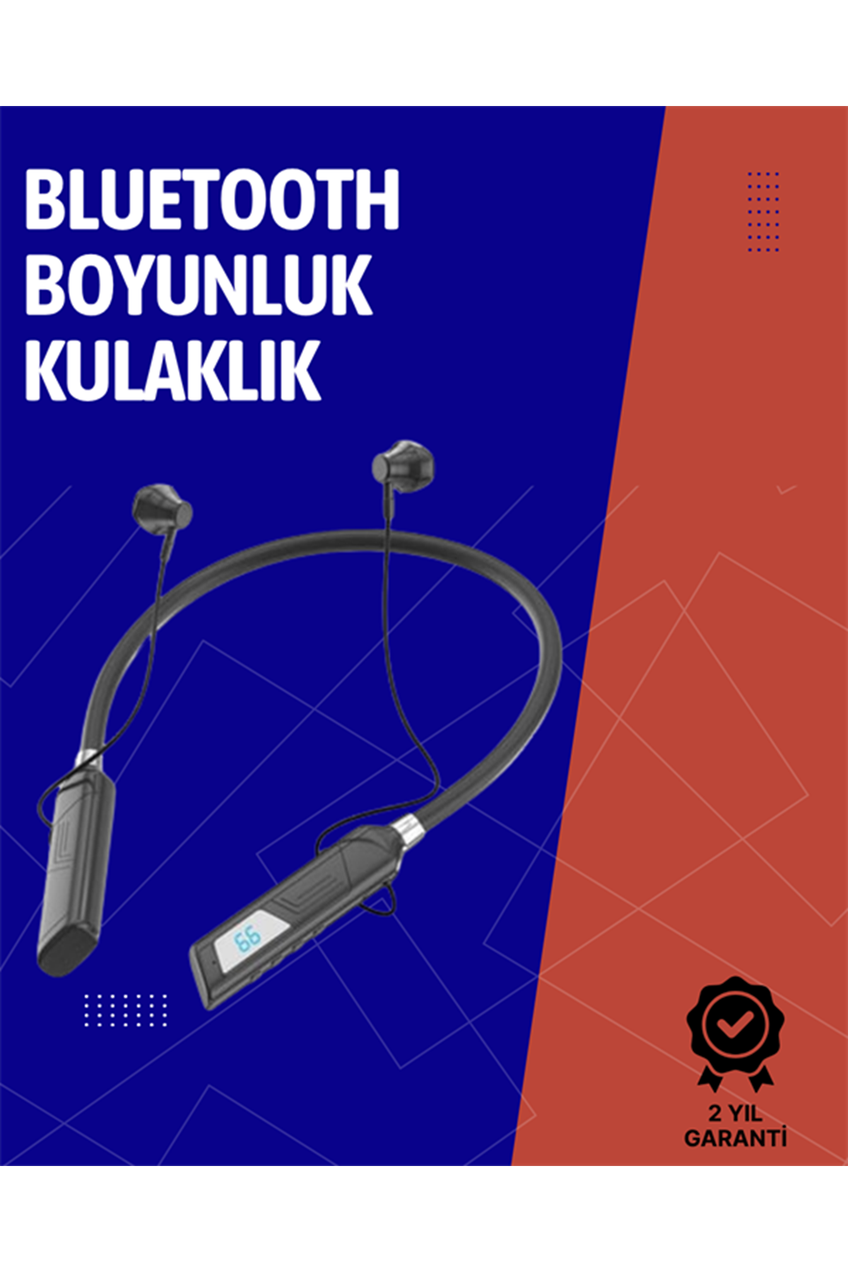 Ergonomik Tasarımlı Bluetooth Kulaklık – Gürültü Azaltmalı, Manyetik