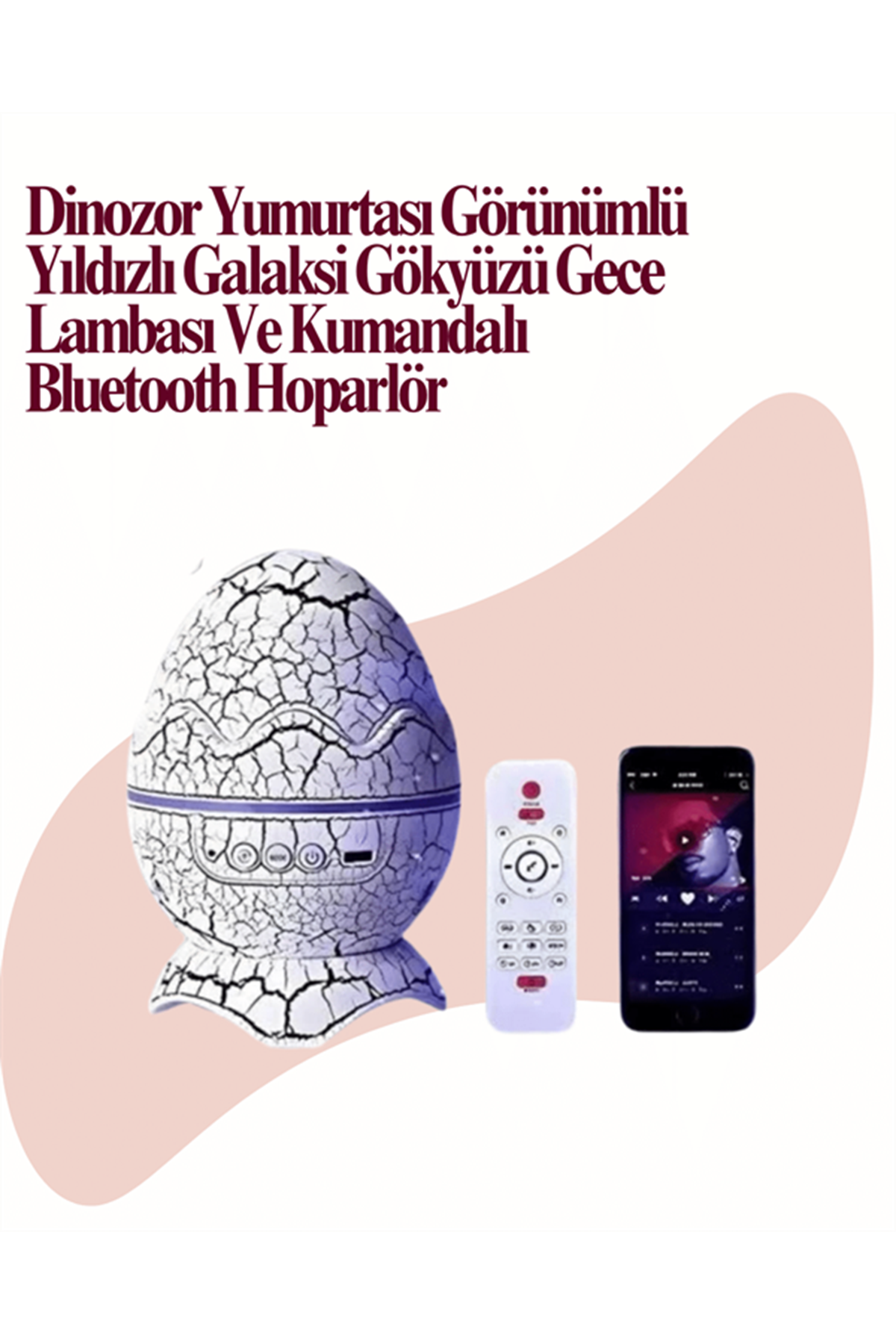 Uzaktan Kumandalı, USB Girişli, Döner Projektör Lamba
