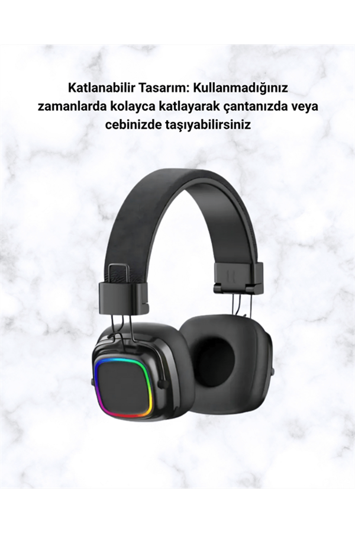 Yüksek Ses Kaliteli Kablosuz Kulak Üstü Kulaklık – BT 5.3