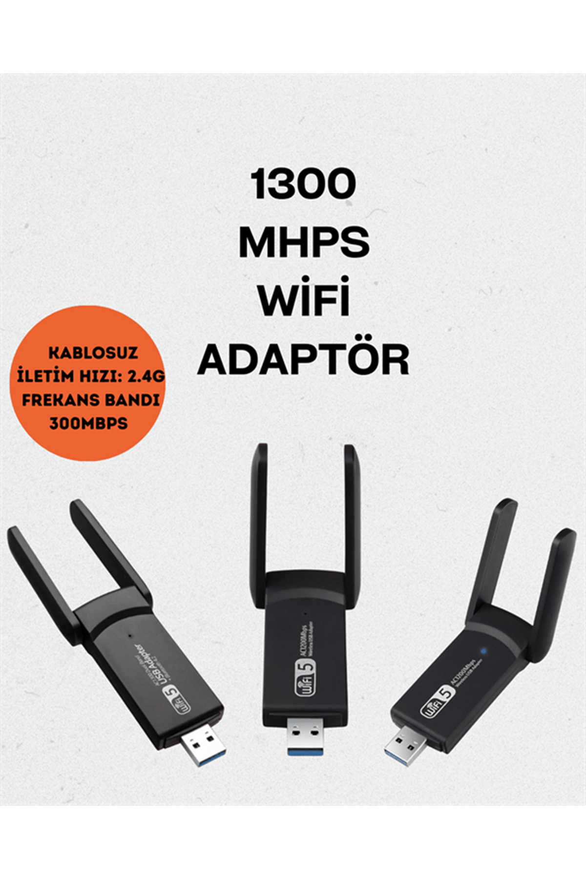 Realtek Chipsetli 5G Destekli Yüksek Hızlı Ağ Adaptörü