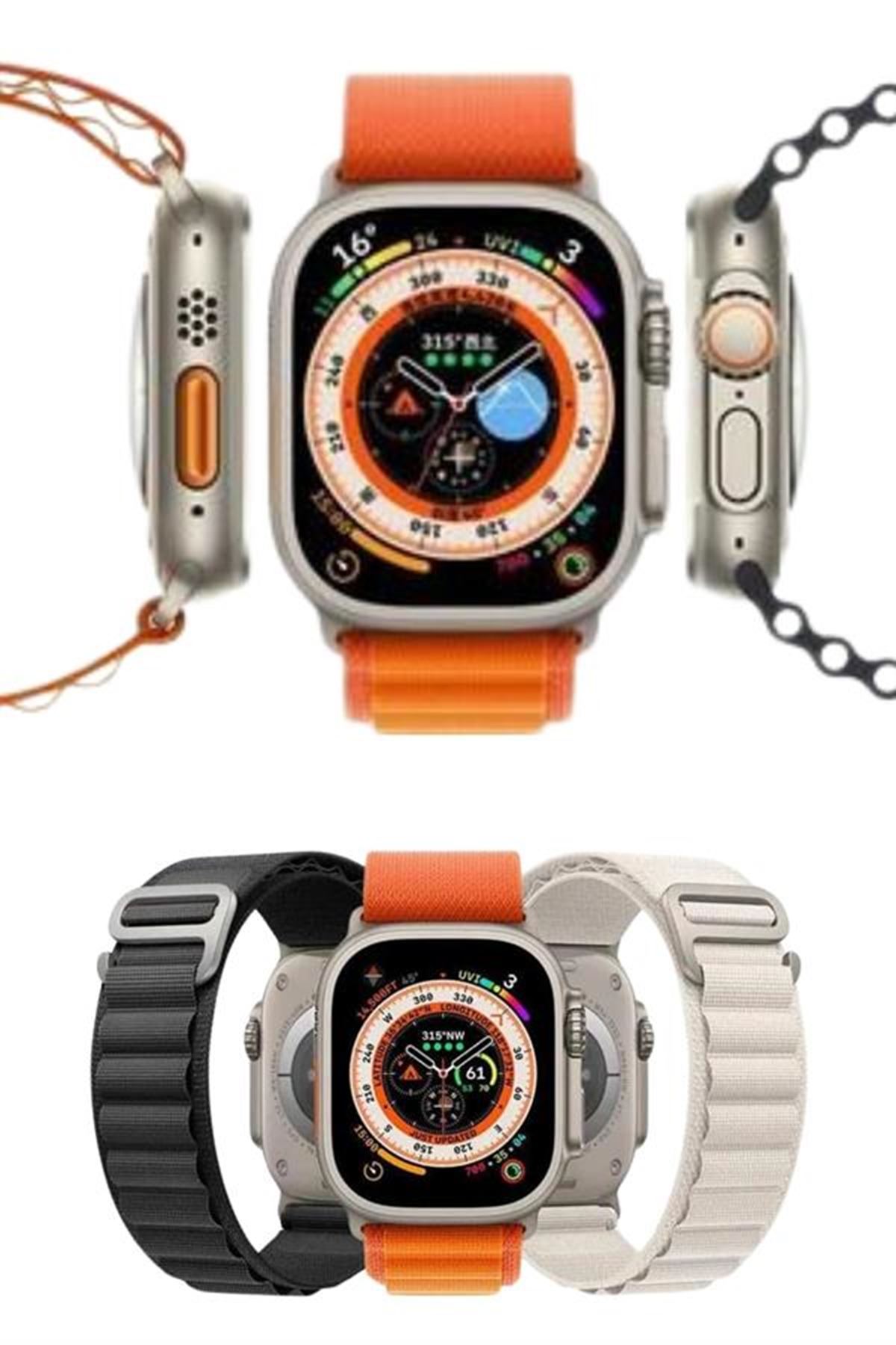 Yeni Nesil Akıllı Saat Çok Yönlü Titreşimli 49 MM Android ve İOS Uyumlu