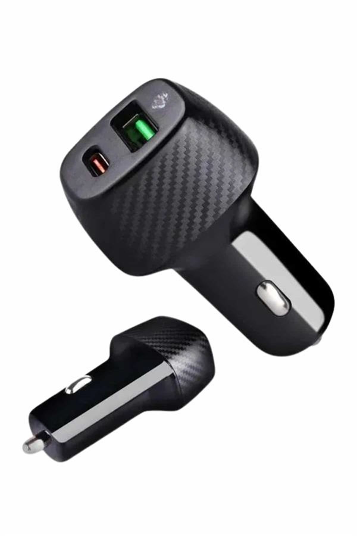 Type-C Girişli Araba Çakmaklık Şarj Cihazı 38W Oto Çakmaklık