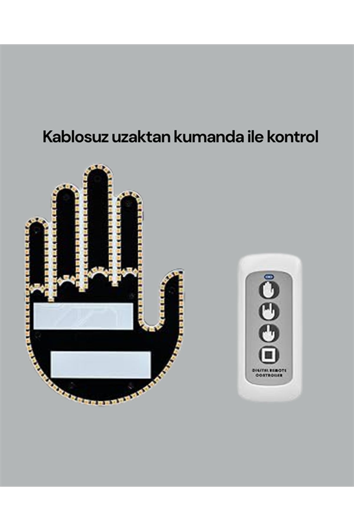Aracınız İçin Eğlenceli ve Güvenli İletişim: LED Jest Lambası, Uzaktan Kumandalı, Kolay Montaj