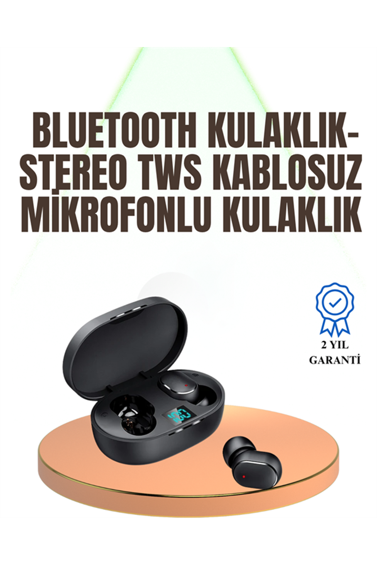 Kablosuz Kulak İçi Bluetooth Kulaklık Stereo Dokunmatik Kontrollü Kulaklık