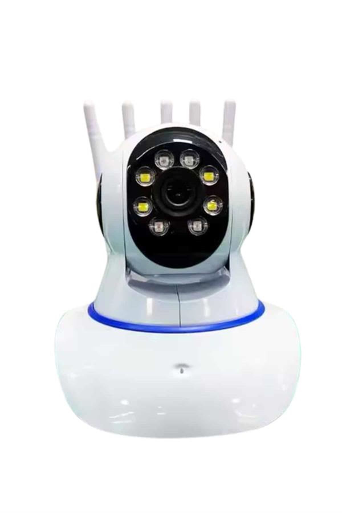 LED Aydınlatmalı 5 Antenli Motorlu 1080P Wifi Kamera Sensörlü