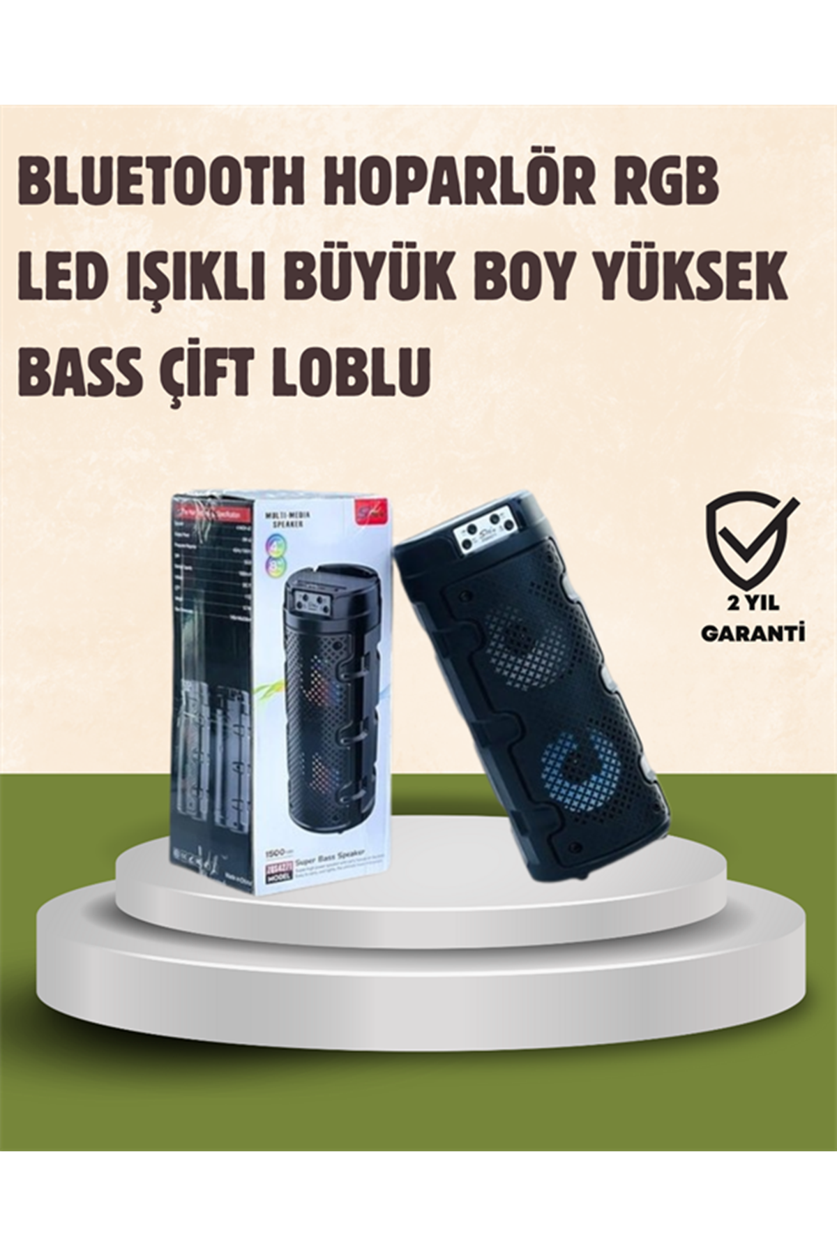 Kompakt Tasarım, Yüksek Ses Performansı – Çoklu Giriş Seçenekli Kablosuz Hoparlör (Bluetooth, USB, SD Kart, AUX)