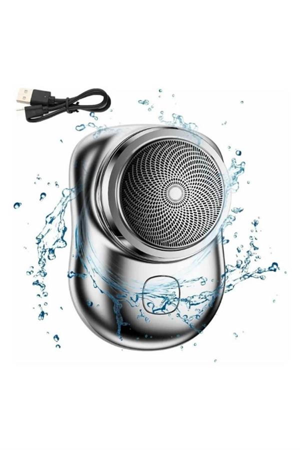 Mini Sıfır Sakal Yanak Tıraş Makinesi USB Şarjlı Sıfır Sakal Taşınabilir Korumalı