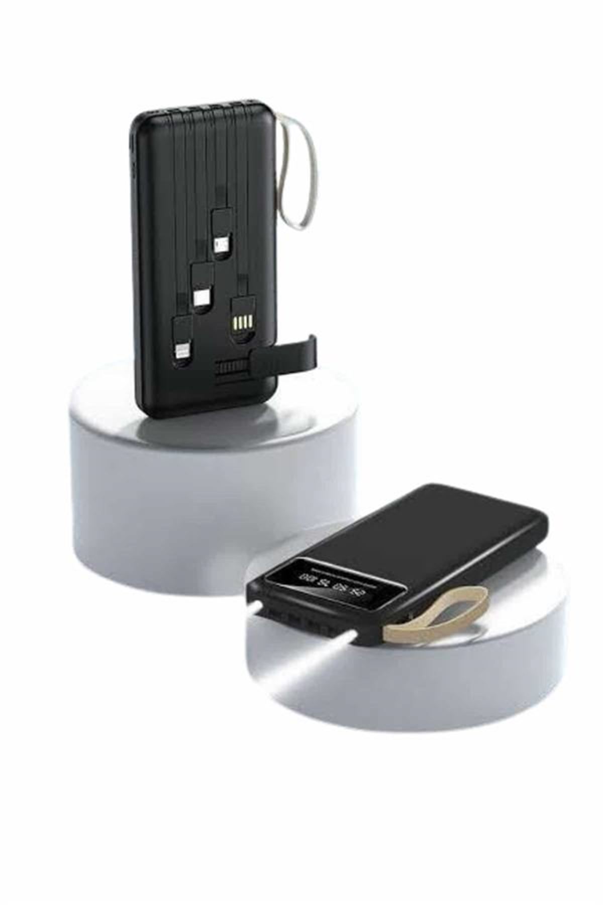 Hızlı Şarj Özellikli 20.000 Mah Dijital Göstergeli USB Girişli Android ve İOS Uyumlu Powerbank