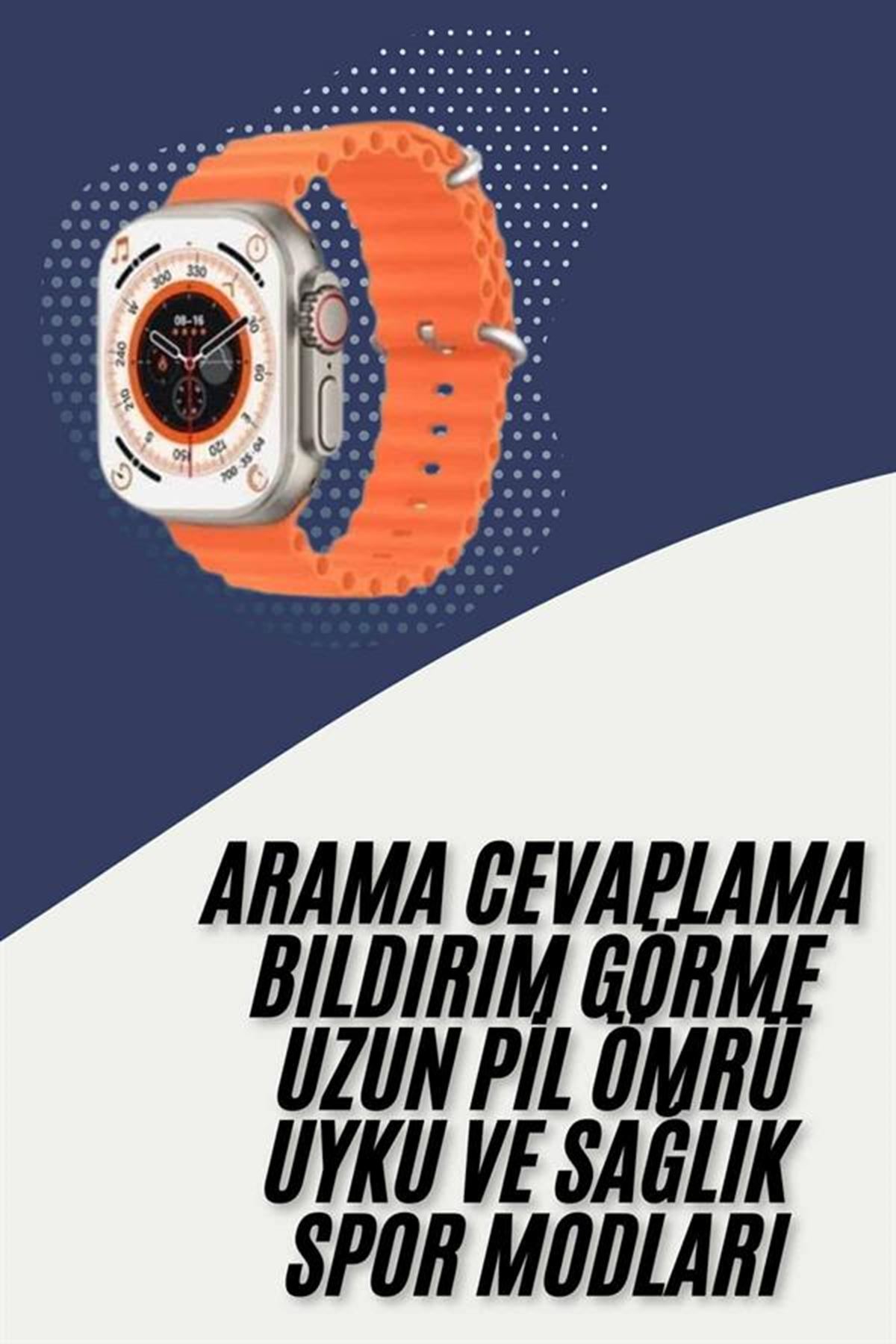 2025 Model Akıllı Saat Çift Kordon Ios Ve Android Arama Cevaplama Sesli Asistan