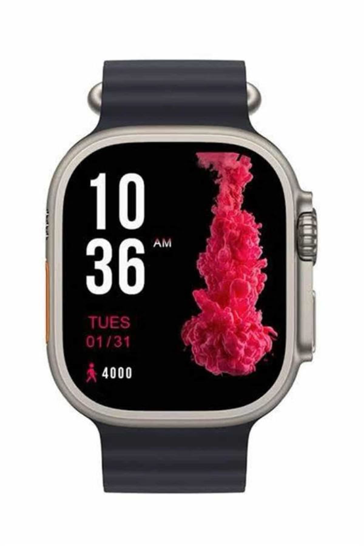 Ultra Akıllı Saat 49 Mm Çift Kordonlu Arama Cevaplama Bluetooth Bağlantılı