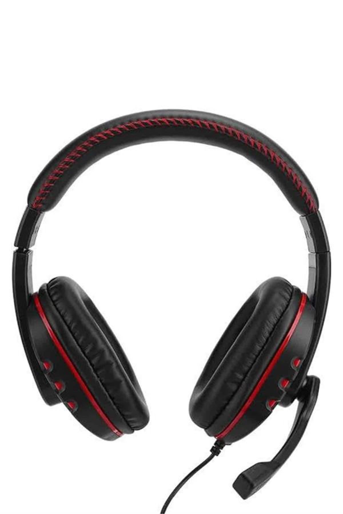Mikrofonlu Gamer Kulaklık Oyuncu Kulaklığı Yüksek Ses Kaliteli Stereo Yumuşak Yastıklar